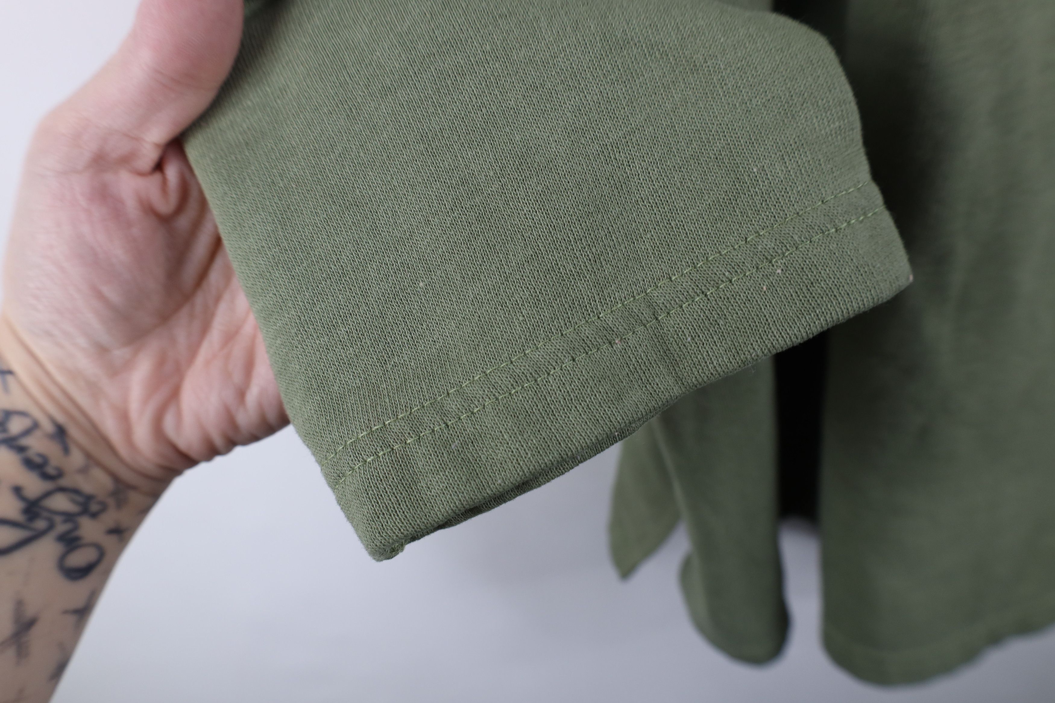 Vintage Vintage 90s Streetwear Collar Collared Sweatshirt Green Size XXL / US 16-18 / IT 52-54 - 9 Thumbnail