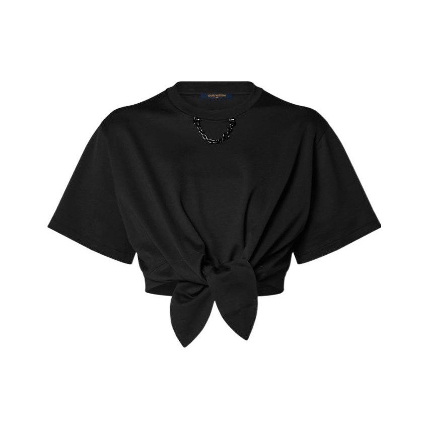Louis Vuitton Louis Vuitton Chain Detail Tied Hem T-Shirt XL Size XL / US 12-14 / IT 48-50 - 1 Thumbnail