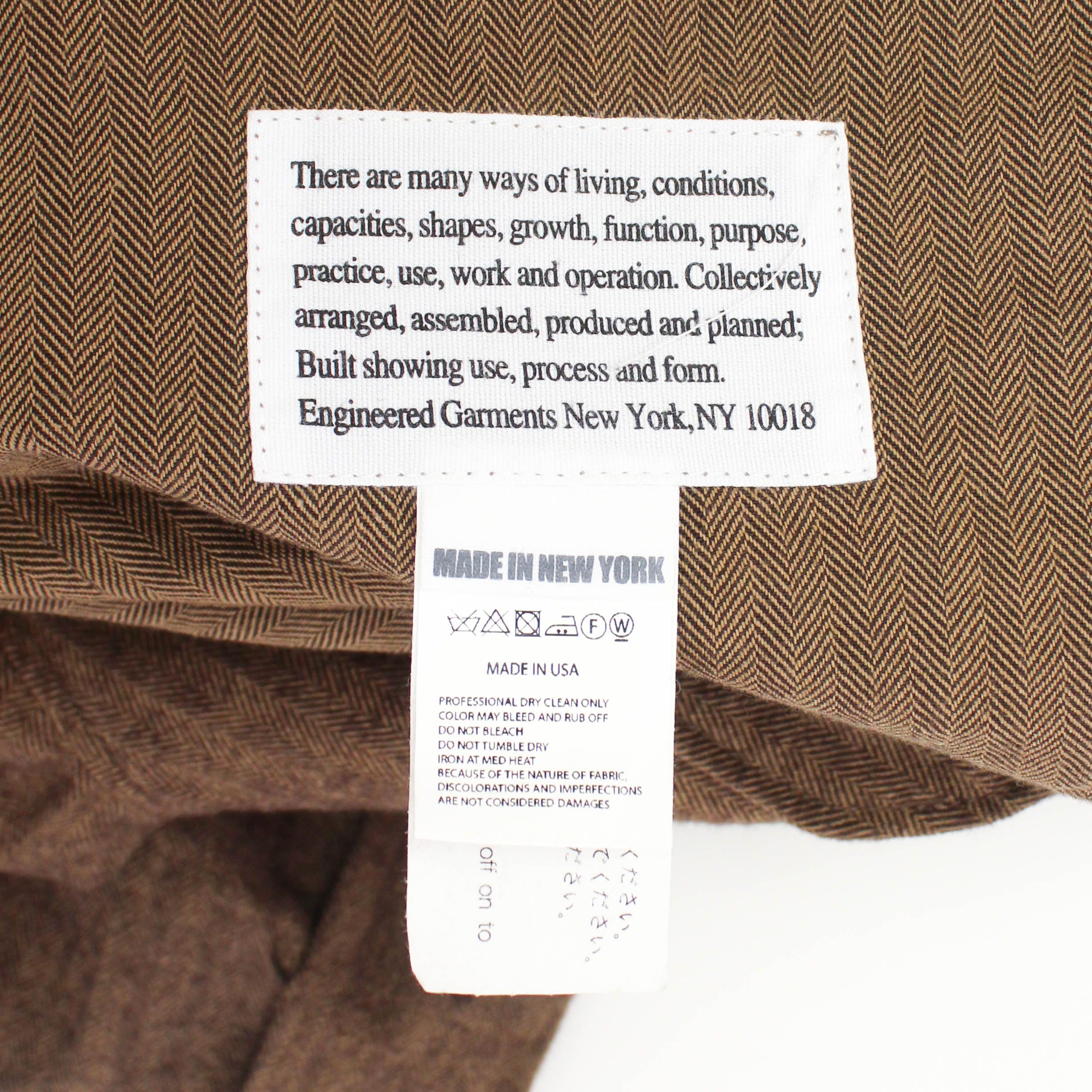 Engineered Garments F/W 18 Cotton Herringbone Flannel Boiler Suit Coveralls M Size US 40 / EU 56 - 11 Thumbnail