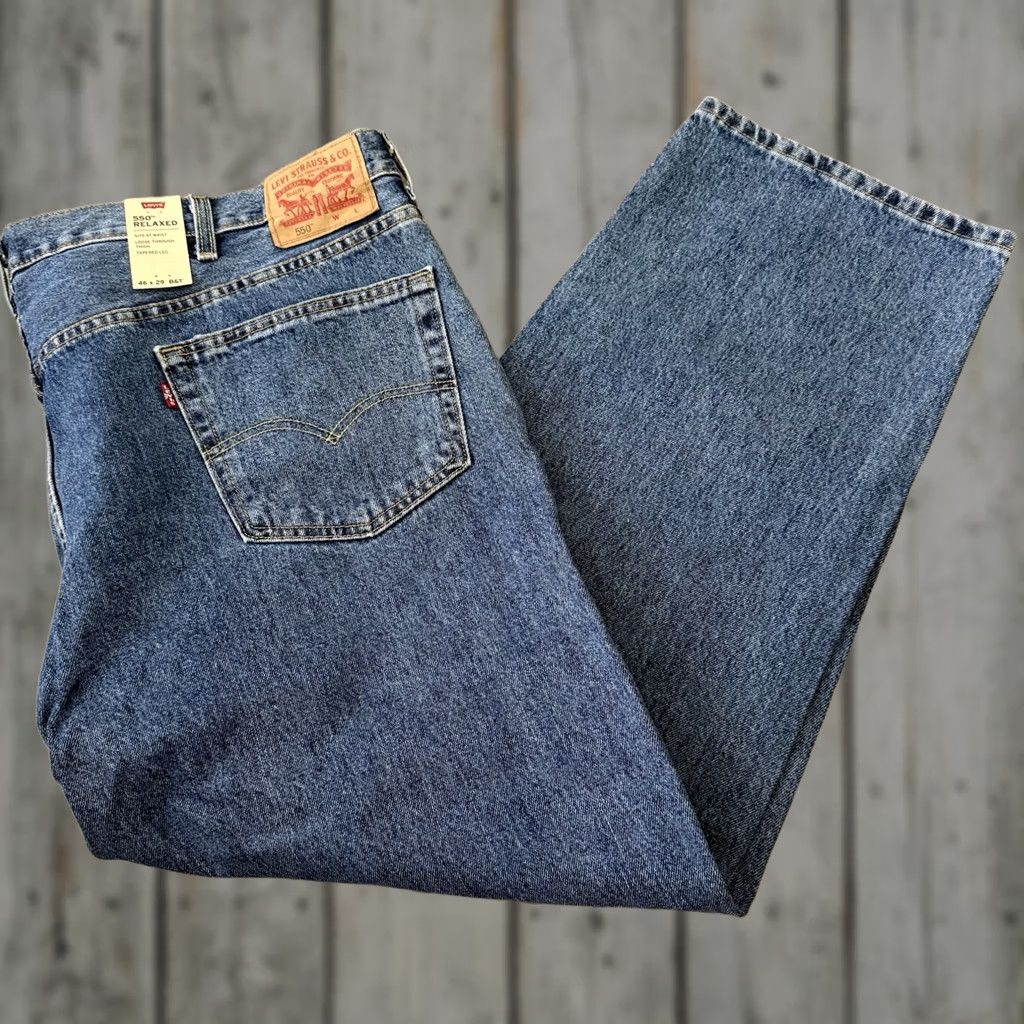 Levi's Levi’s 550 Levi Strauss Jeans Mens Size 46x29 Big & Tall Relaxed Fit Tapered NEW Size US 30 / EU 46 - 1 Thumbnail
