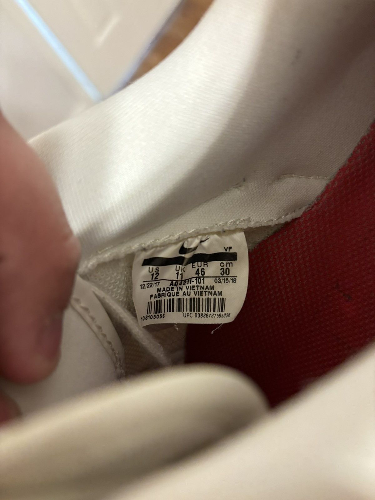 Nike × Travis Scott Travis Scott x Nike Air Force 1 “sail” Size US 12 / EU 45 - 7 Thumbnail