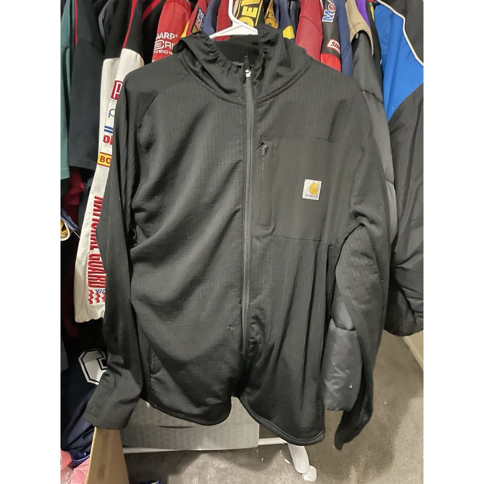 Carhartt Size L-Carhartt Force Mens Relaxed Fit Full-Zip Long Hoodie Size US L / EU 52-54 / 3 - 1 Thumbnail