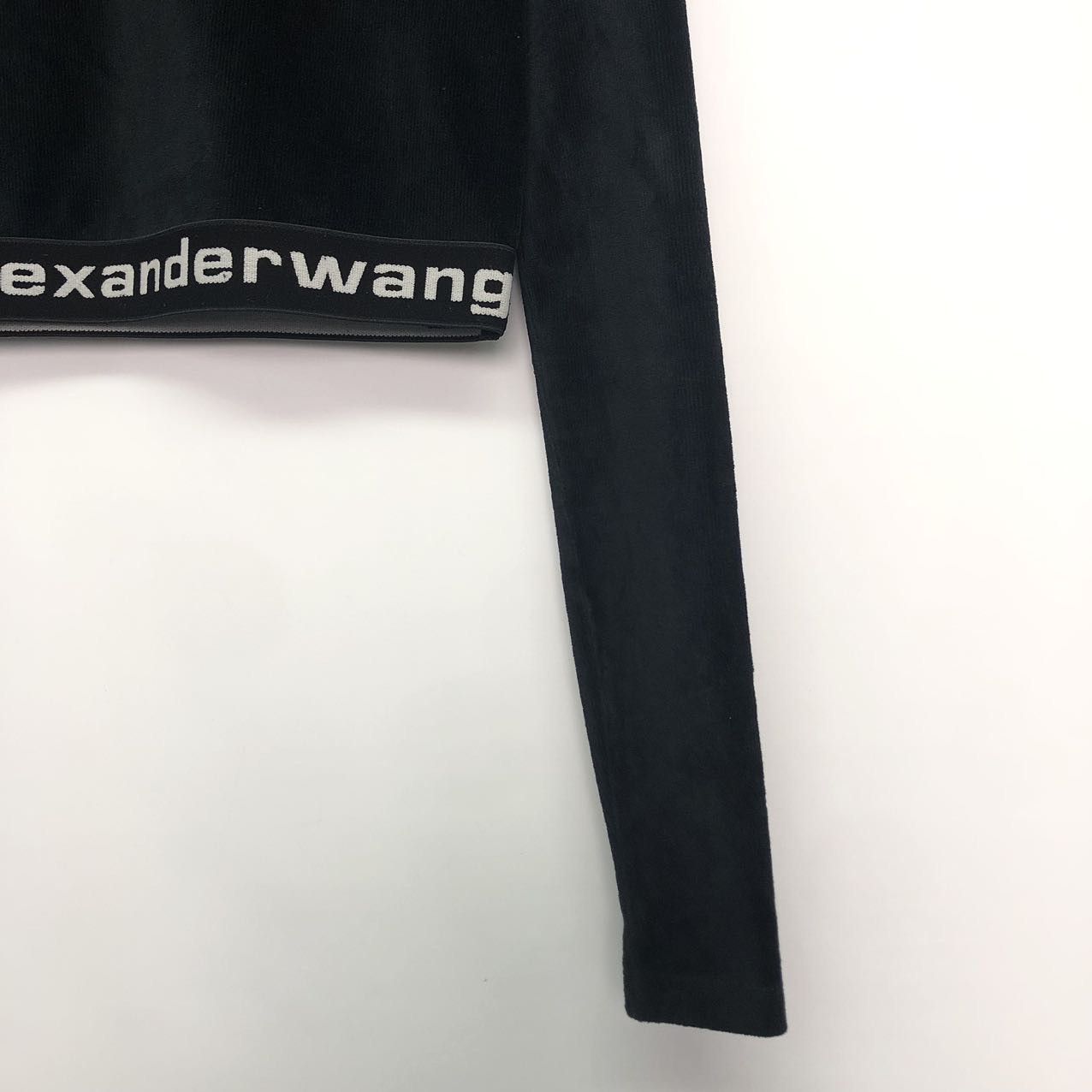 Alexander Wang Alexander Wang Corduroy Cropped Pullover Knit Sweater K26WX Size XS / US 0-2 / IT 36-38 - 4 Thumbnail