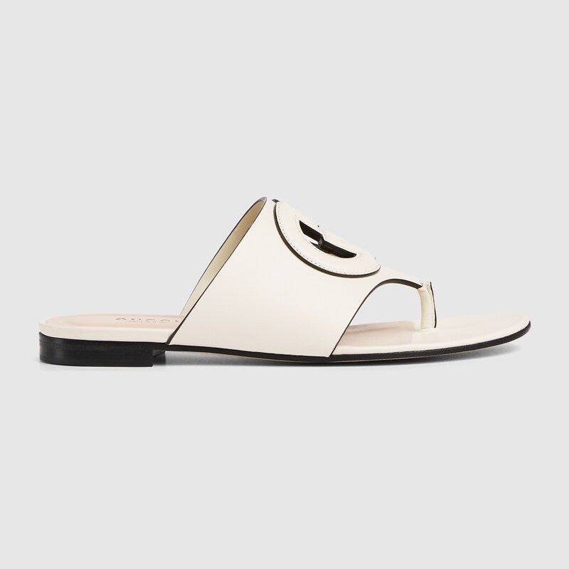 Gucci Gucci Interlocking G Cut Out Sandals SIZE 39 Size ONE SIZE - 1 Thumbnail