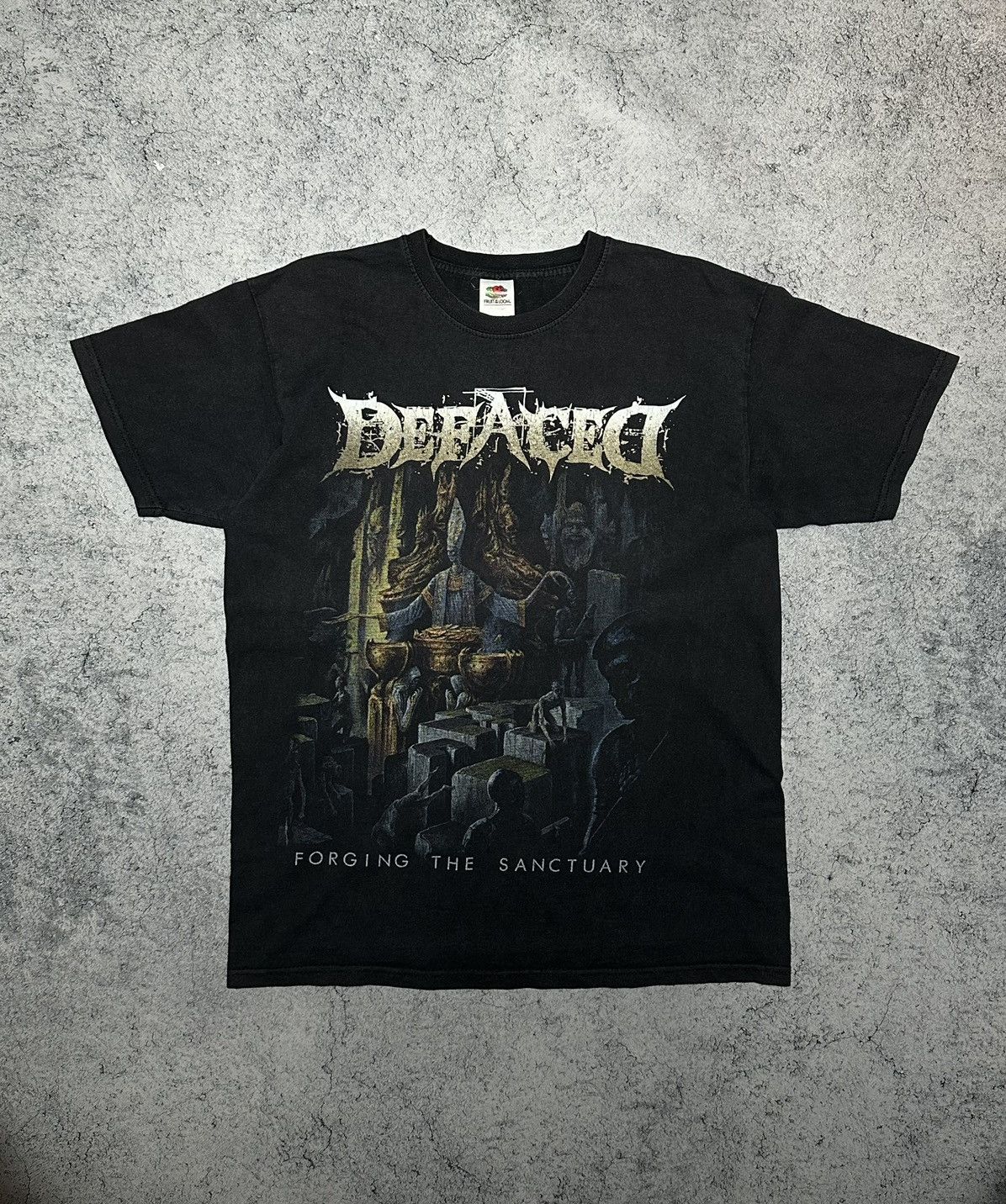 Band Tees Vintage Defaced Forging the Sanctuary Brutal Death Metal Tee Size US M / EU 48-50 / 2 - 1 Thumbnail