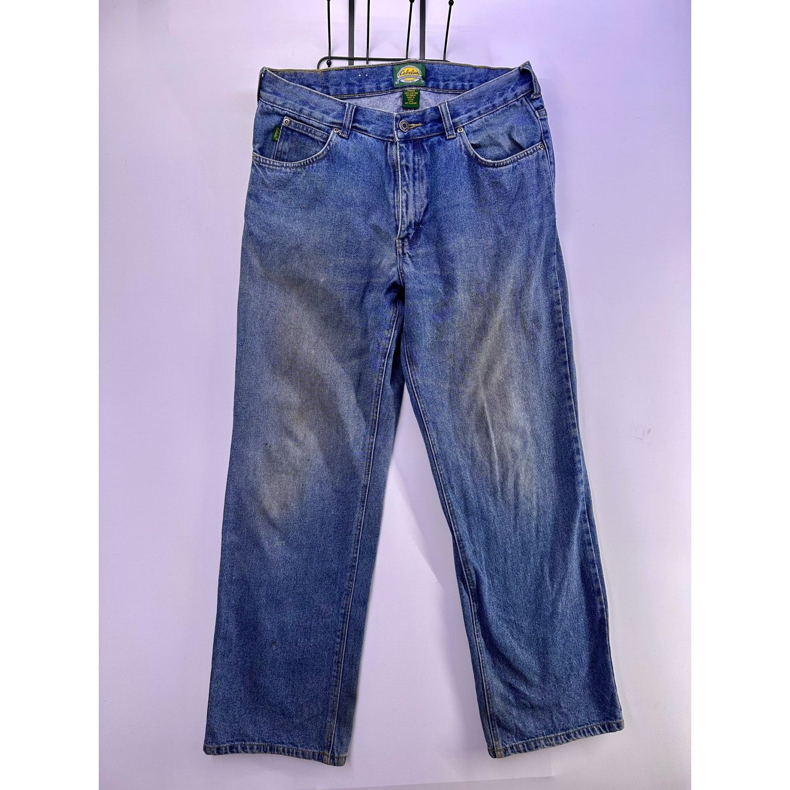 Cabelas Cabelas Blue Thick Work Jeans Size 34 Size US 34 / EU 50 - 1 Thumbnail