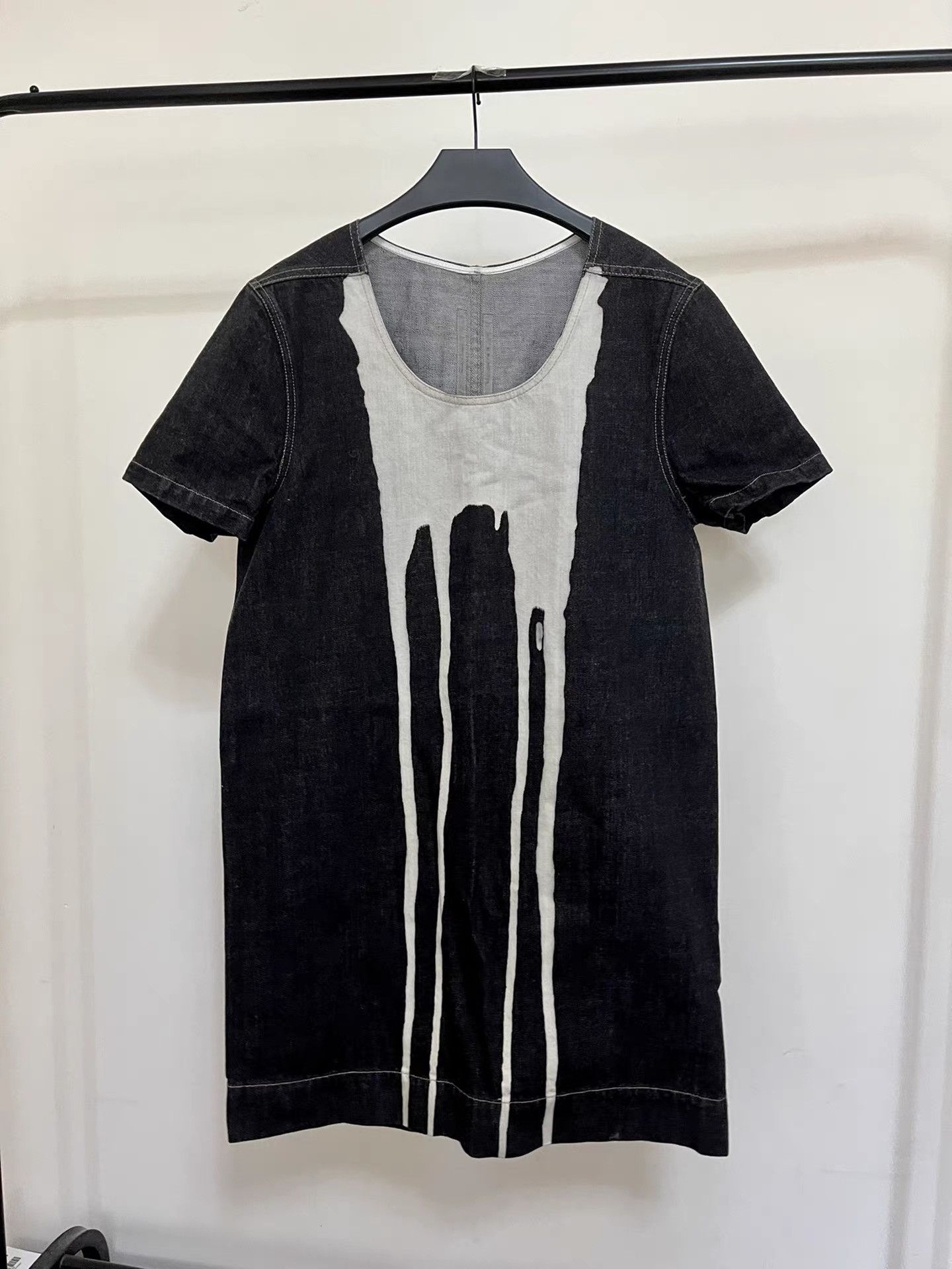 Rick Owens Rick Owens Ink Splatter Short Sleeve K34 Size US S / EU 44-46 / 1 - 1 Thumbnail