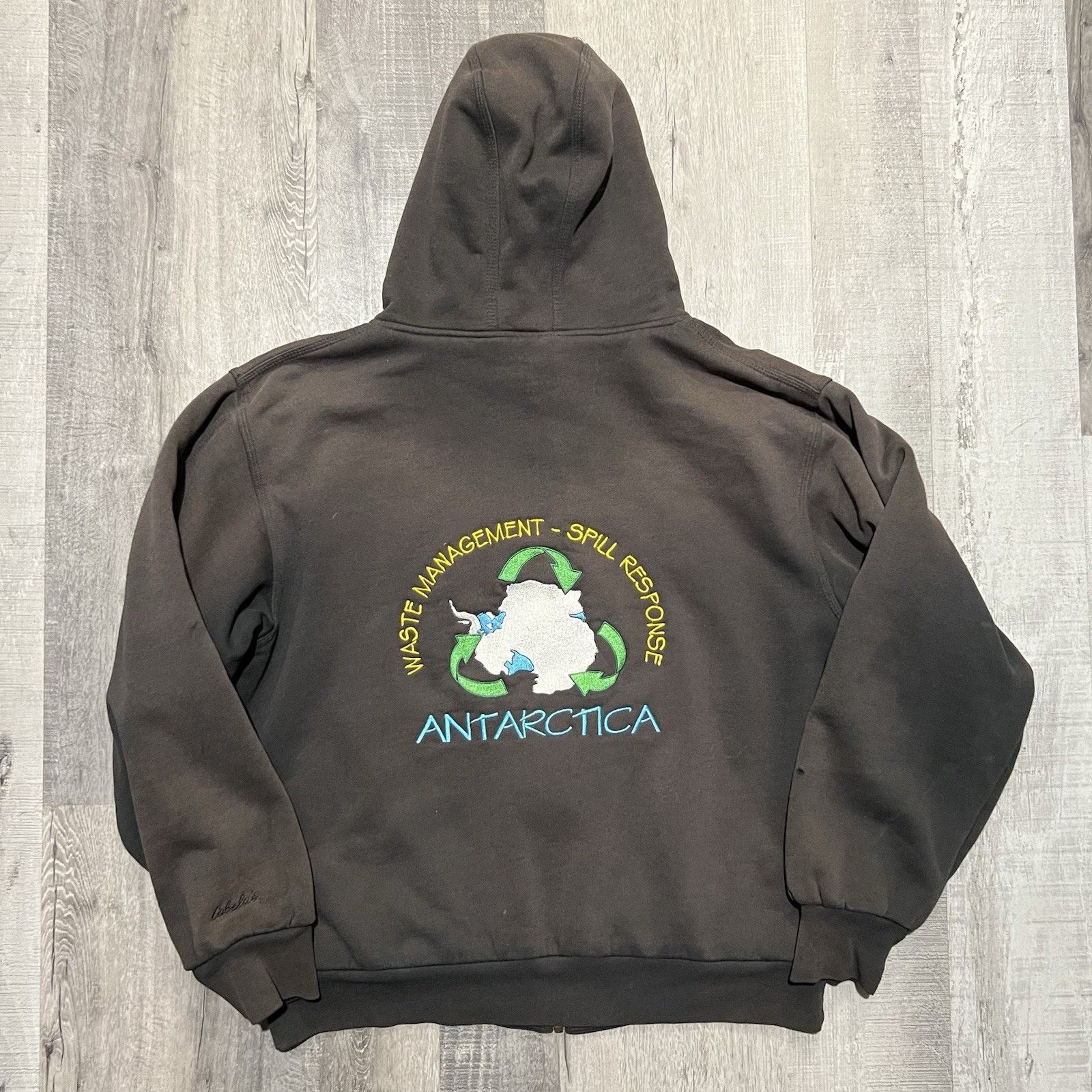 Cabelas Antarctica Spill Response Sun Faded Thermal Cabelas Hoodie Size US L / EU 52-54 / 3 - 1 Thumbnail