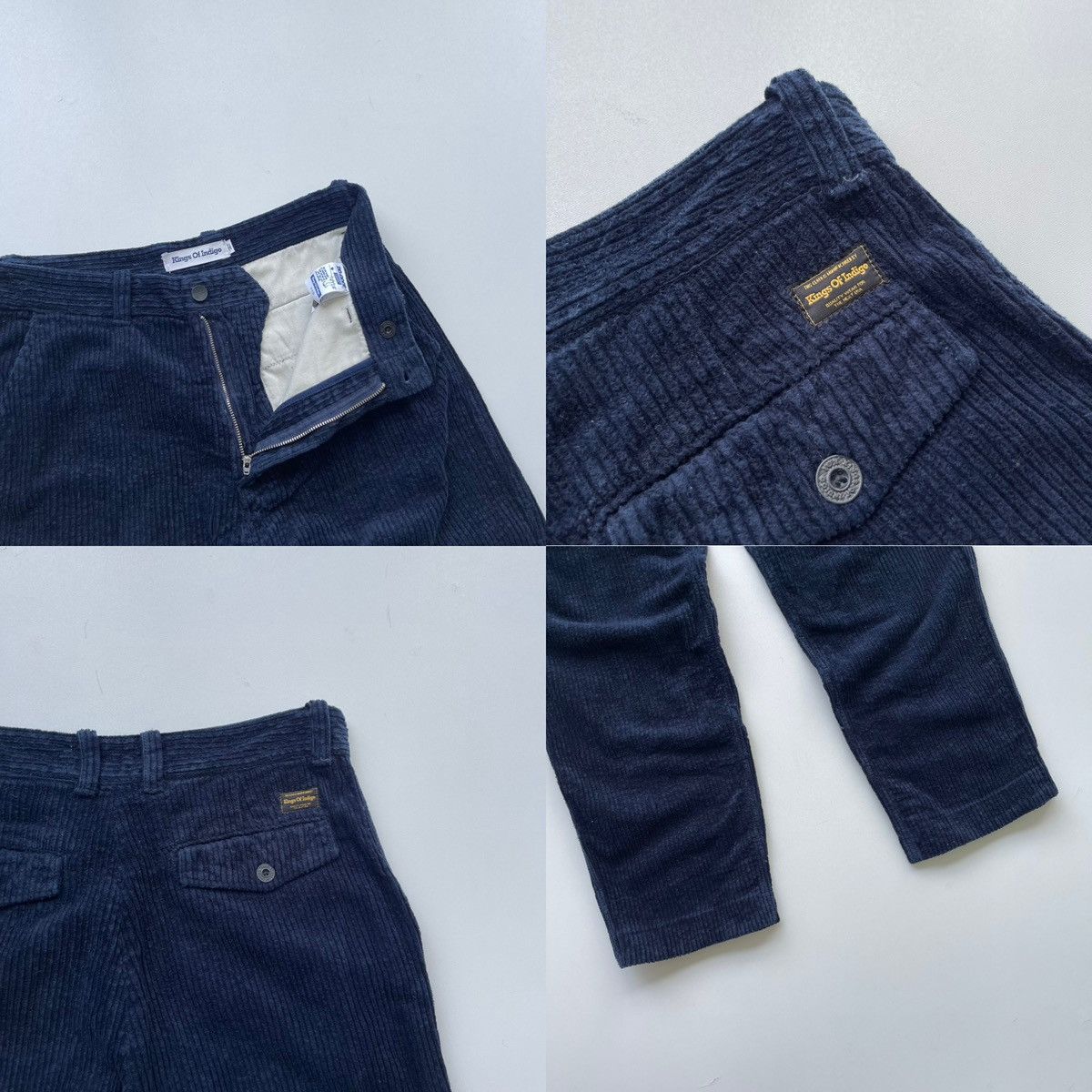 Kings Of Indigo King Og Indigo K.O.I. Henri 2.0 AW20 Corduroy Pants Blue Size US 31 - 5 Thumbnail