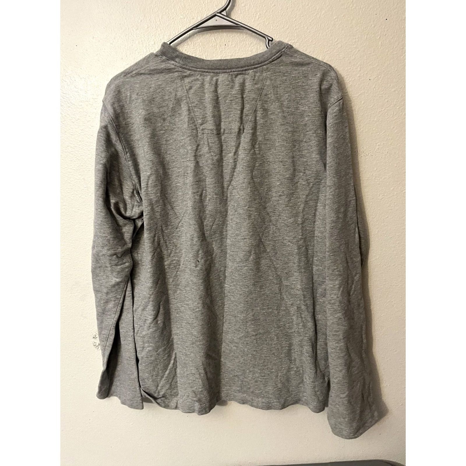 Nautica Nautica Mens Sweater Large Gray Long Sleeve Logo Crew Neck Cotton Size US L / EU 52-54 / 3 - 3 Thumbnail