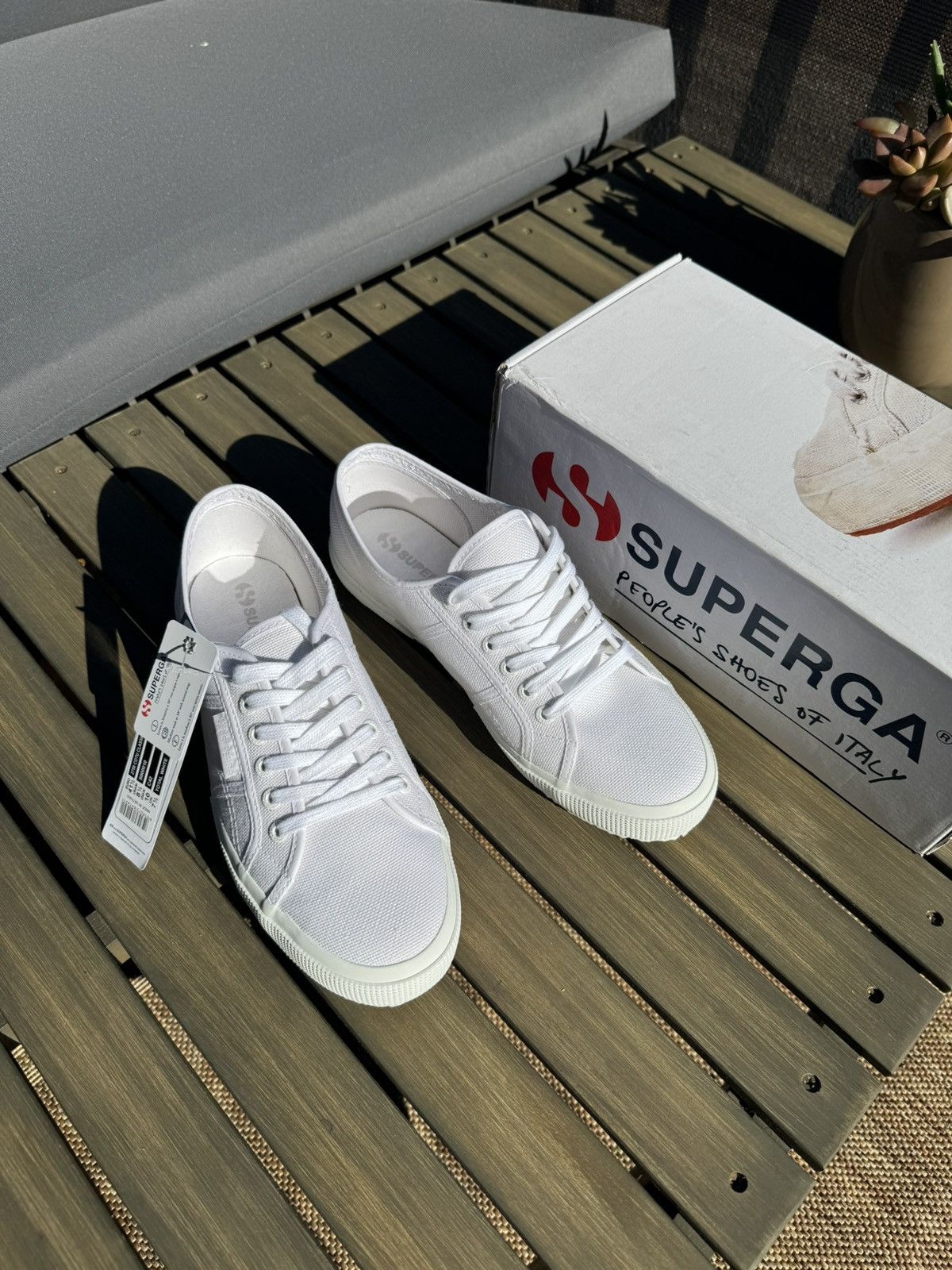 Superga Superga Total White 2750 Cotu Classic NWT Grailed