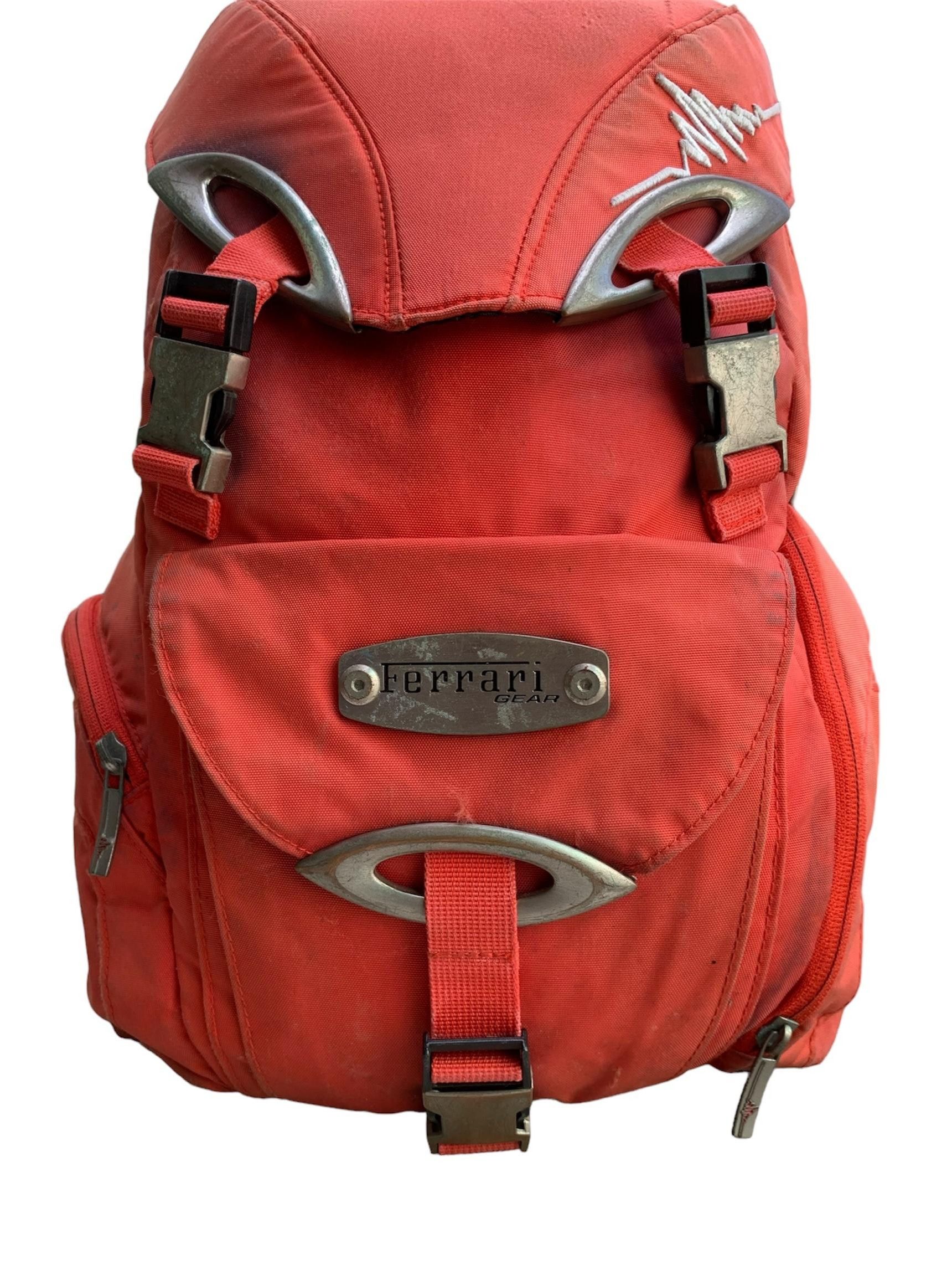 Ferrari Vintage FERRARI GEAR Backpack Red Bag Size ONE SIZE - 4 Thumbnail