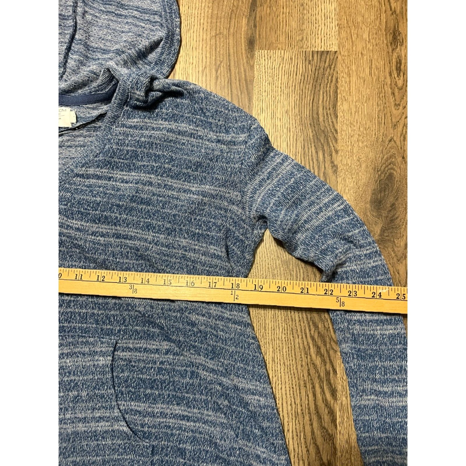 Volcom Volcom Hoodie Women's Medium Blue Pullover Long Sleeve V-neck Size M / US 6-8 / IT 42-44 - 5 Thumbnail