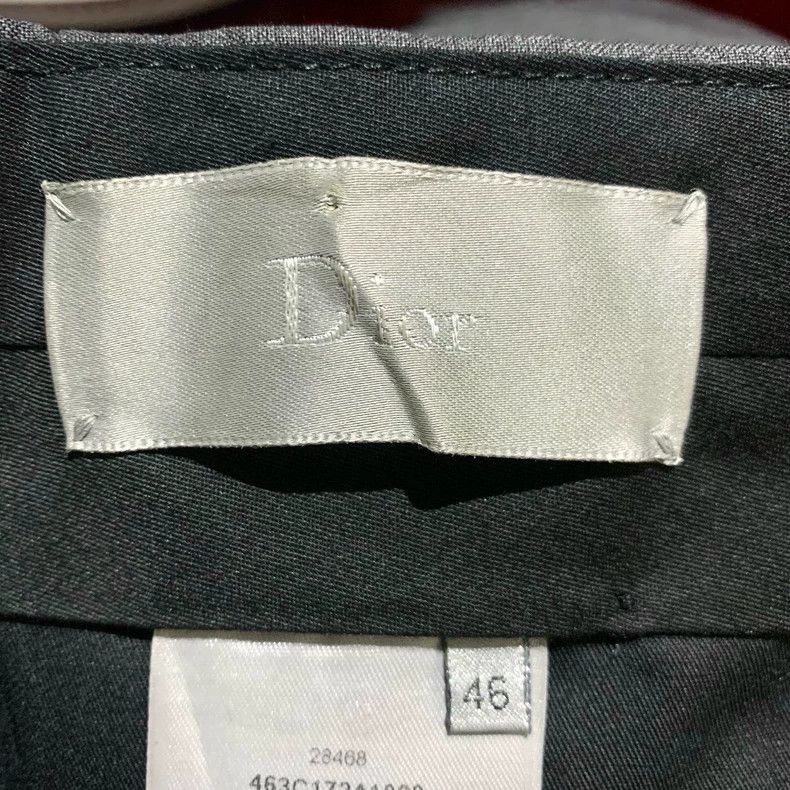 Dior Dior Dark gray straight trousers with pocket decoration pan Size US 30 / EU 46 - 5 Thumbnail