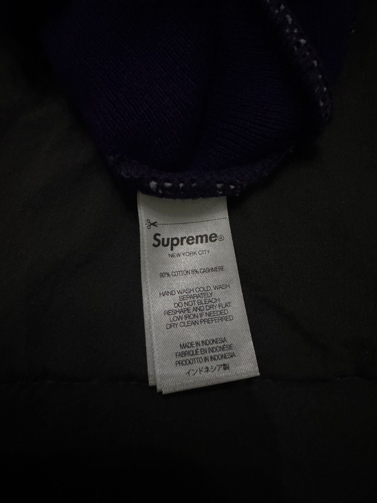 Supreme Supreme Big Logo Beanie - Purple Size ONE SIZE - 4 Thumbnail