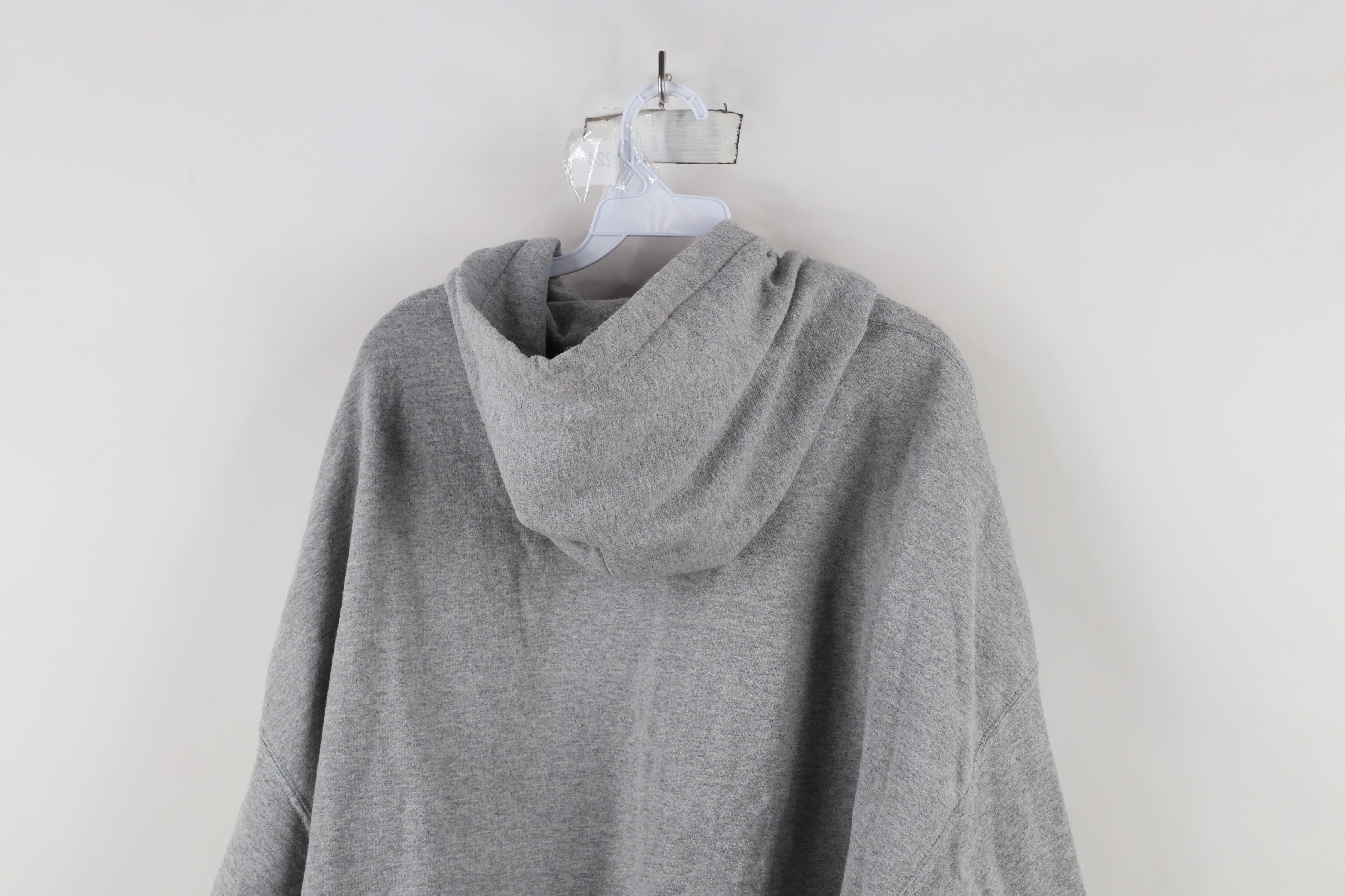 Vintage Vintage 90s Streetwear Blank Hoodie Sweatshirt Heather Gray Size US XXL / EU 58 / 5 - 10 Thumbnail