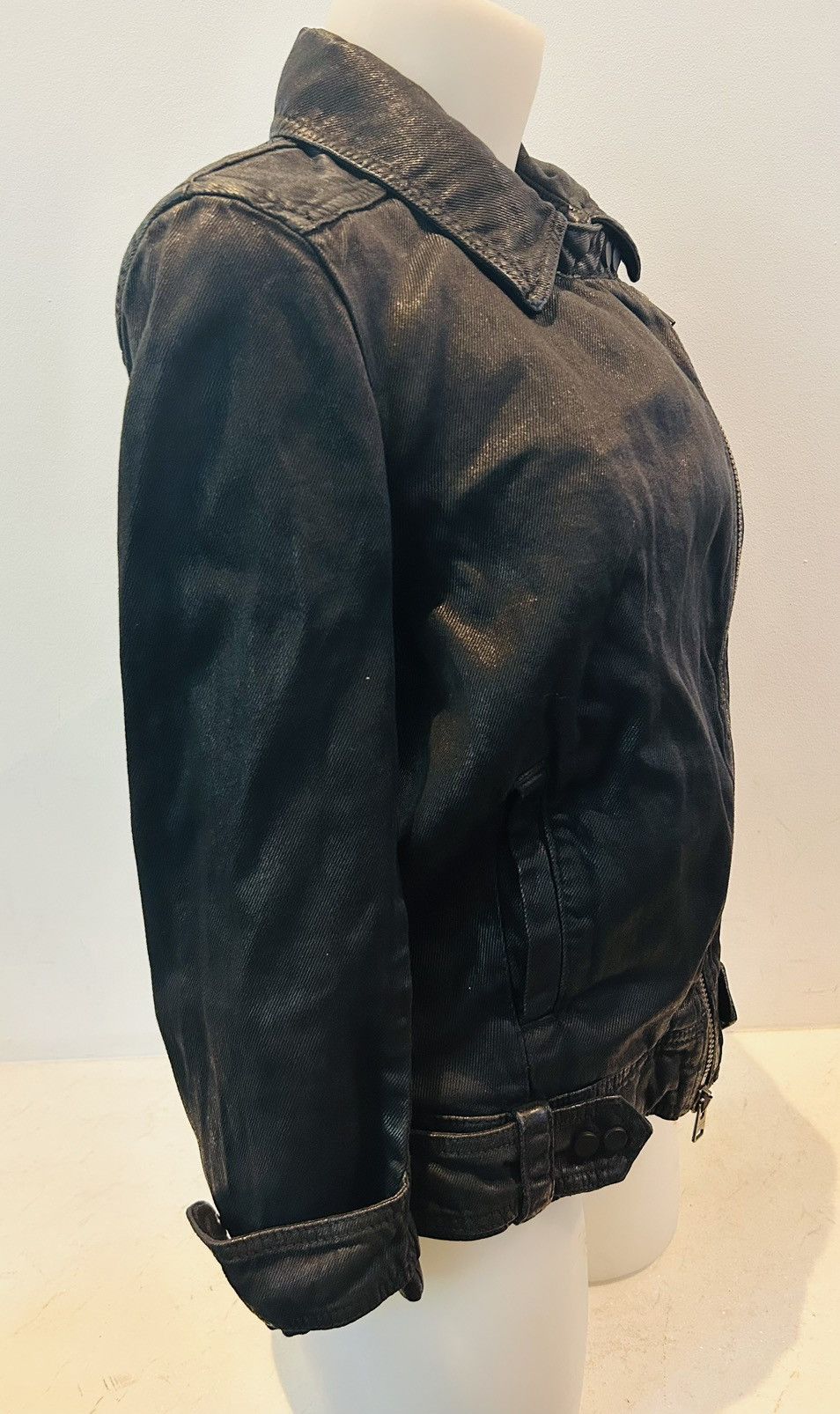 Allsaints New waxed coated cotton black Allsaints jacket Size S / US 4 / IT 40 - 8 Thumbnail