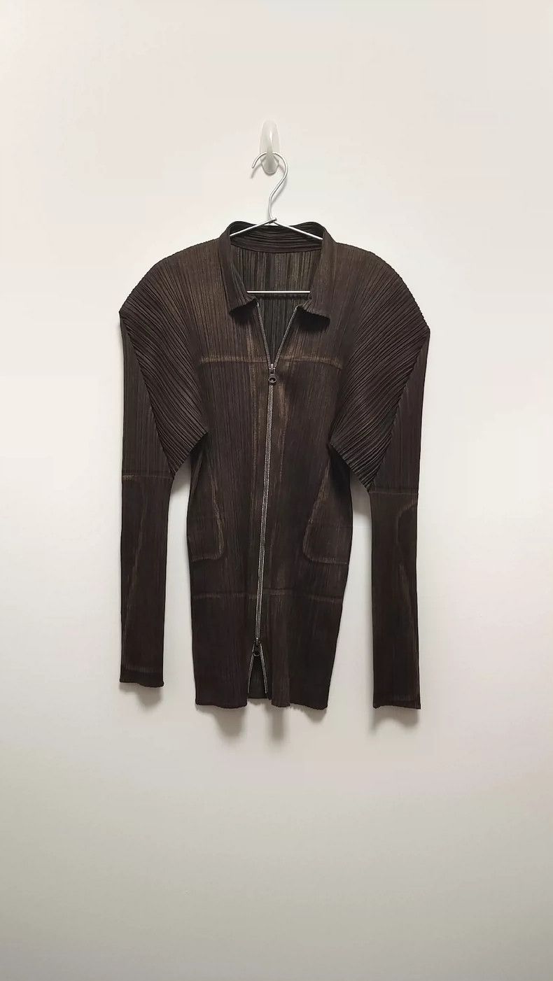 Issey Miyake Issey Miyake size:4 Brown vintage zipper right-shoulder de Size M / US 6-8 / IT 42-44 - 4 Thumbnail