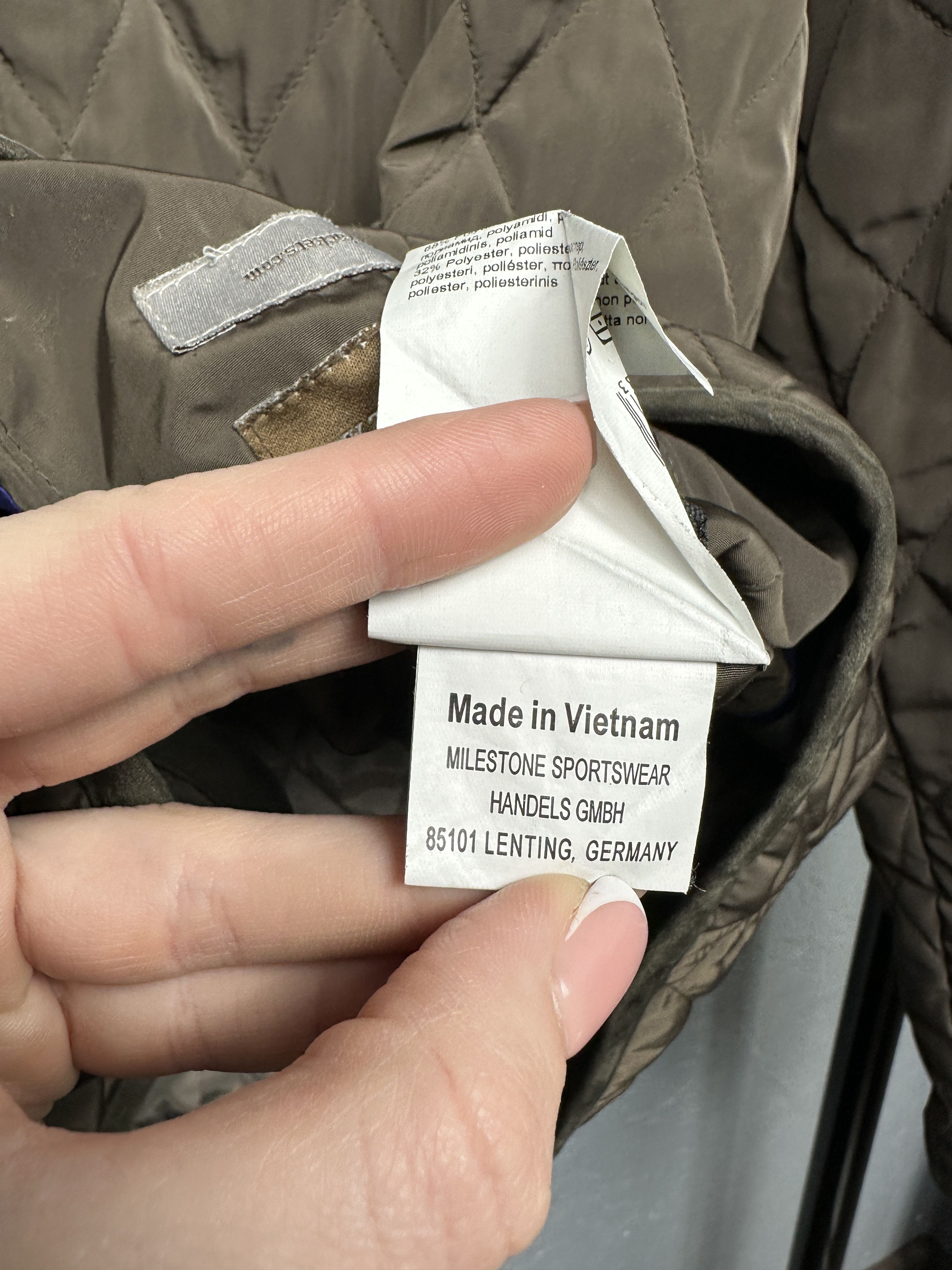 Milestone × Vintage Milestone Vintage Mens Quilted Jacket Size US L / EU 52-54 / 3 - 8 Thumbnail