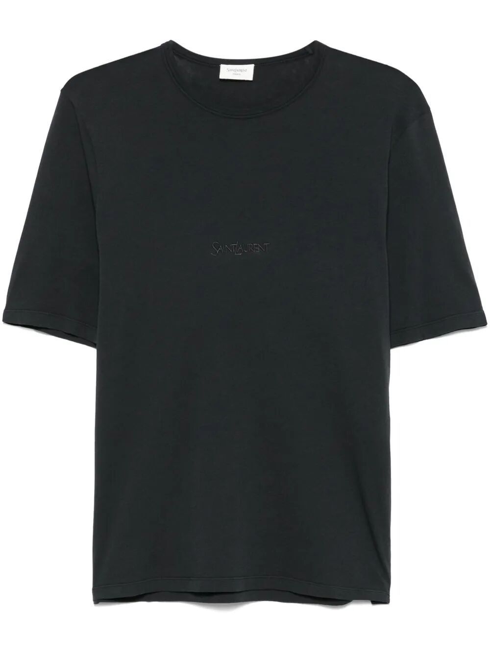 Saint Laurent Paris TONAL LOGO EMBROIDERY COTTON T-SHIRT Size US S / EU 44-46 / 1 - 1 Thumbnail