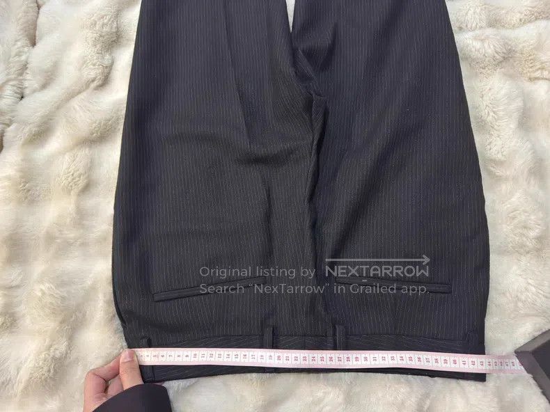 Saint Laurent Paris Saint Laurent Paris Ultra Fine Stripe Wool Trousers Size US 32 / EU 48 - 5 Thumbnail