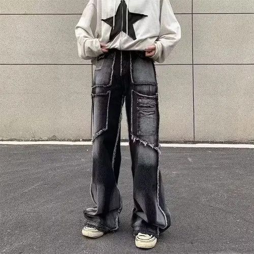 Japanese Brand × Jean Baggy Embroidered Denim Jeans Size US 32 / EU 48 - 1 Thumbnail