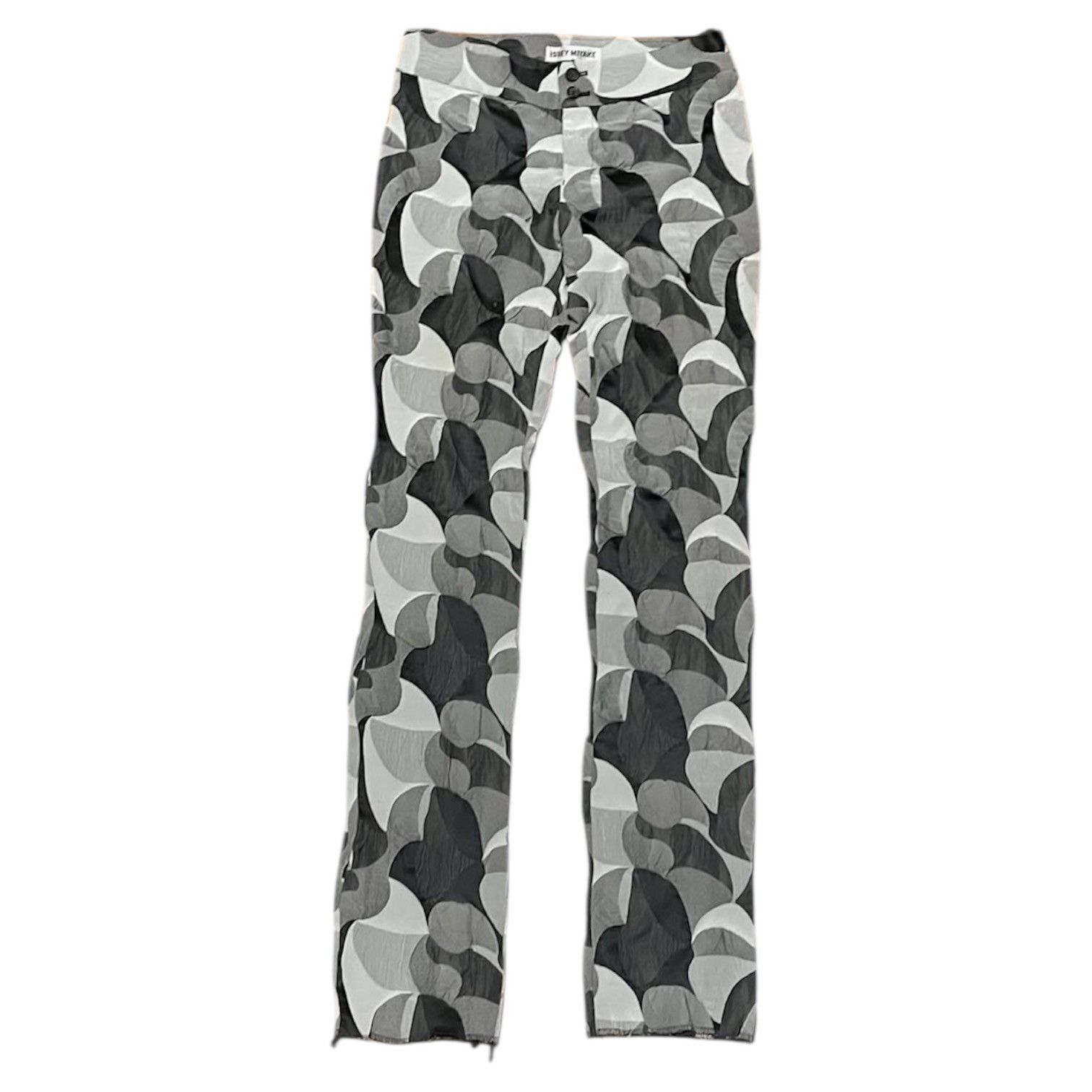 Issey Miyake 90s Issey Miyake Geometric Pattern Pleated Pants Size US 28 / EU 44 - 1 Thumbnail