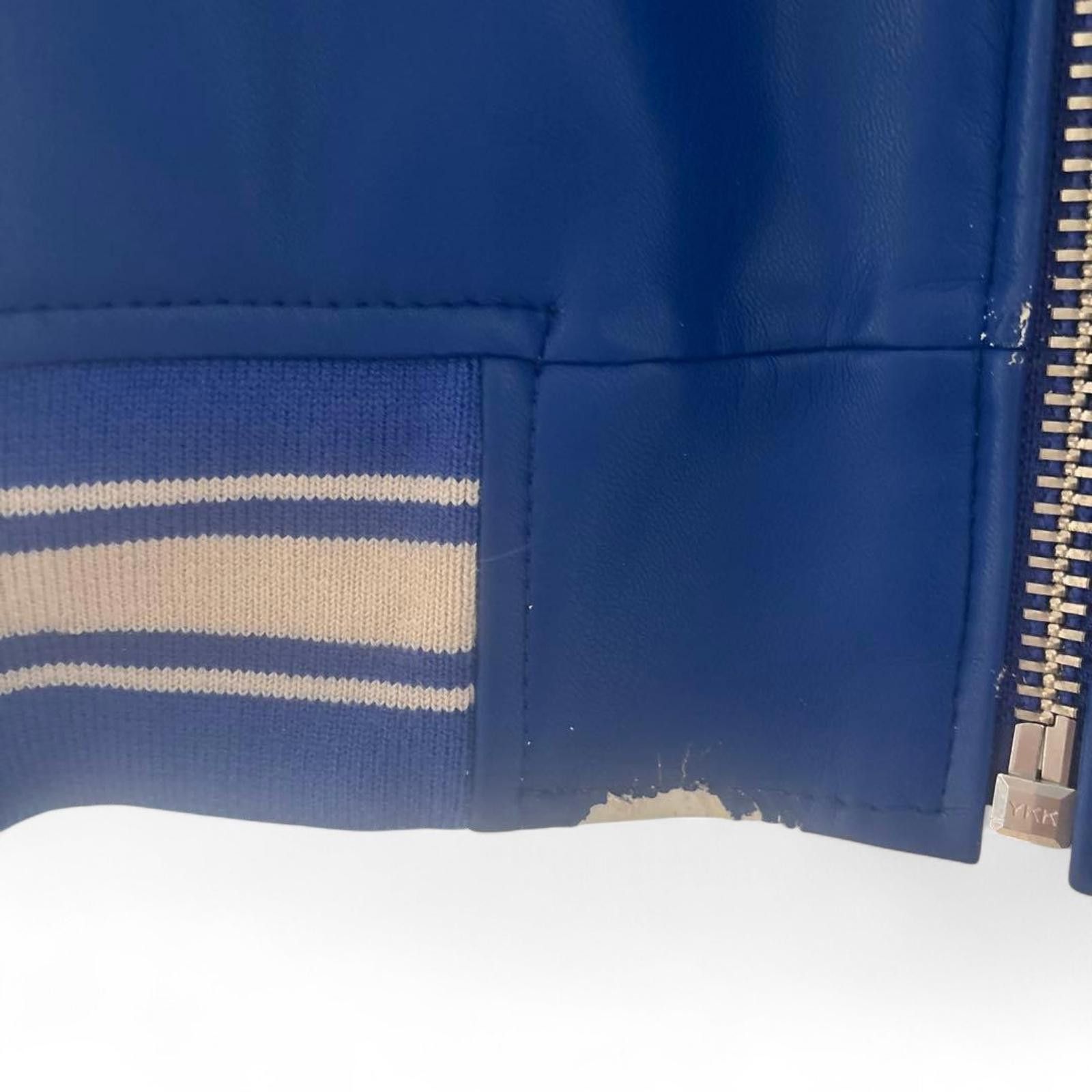 Avirex Avirex - Men's Blue Varsity Jacket with Zipper and Pockets Size US L / EU 52-54 / 3 - 5 Thumbnail