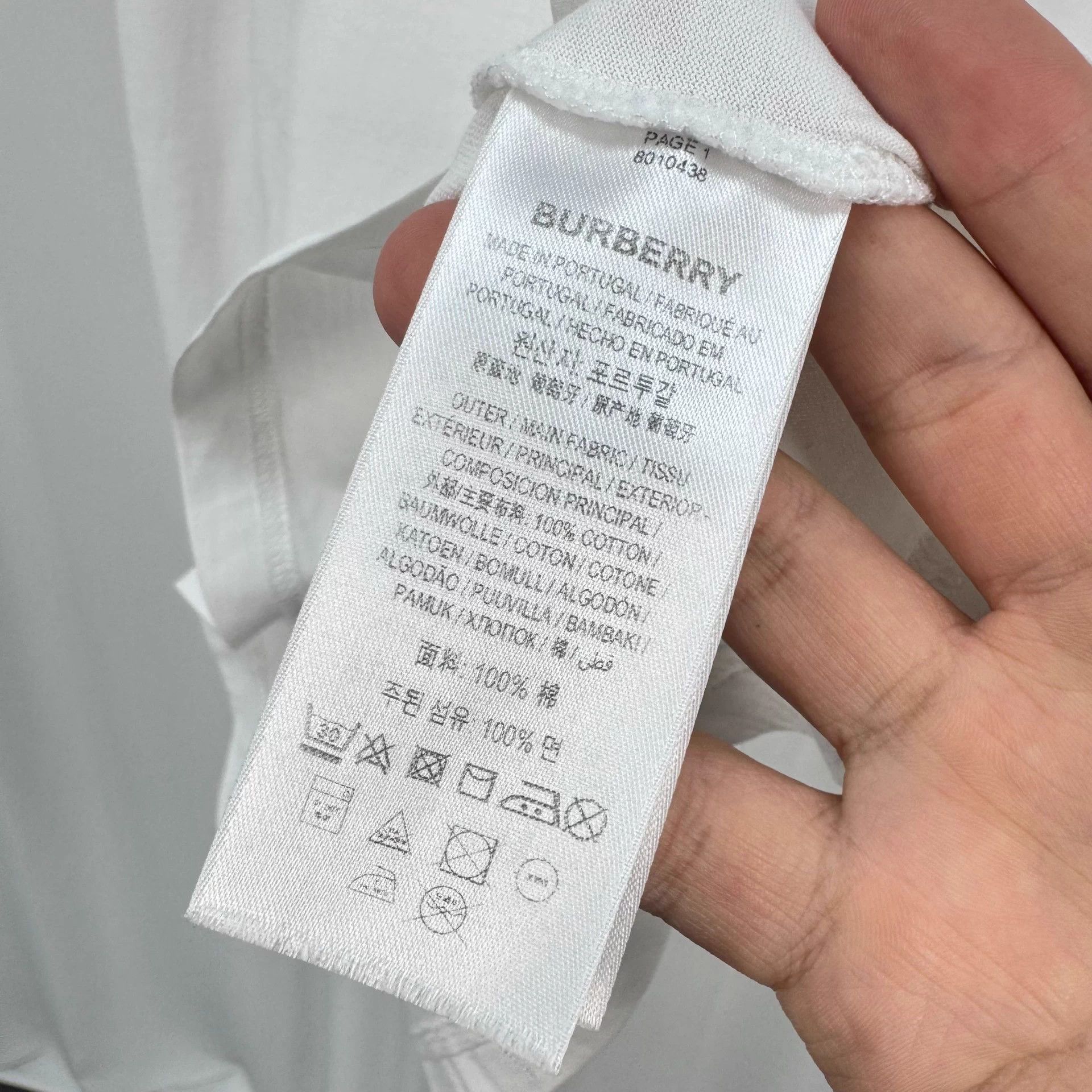 Burberry Burberry Logo Print SS Tee M Like New Size US M / EU 48-50 / 2 - 6 Thumbnail