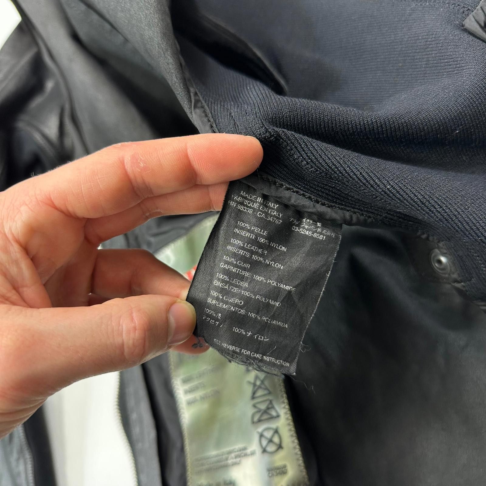 Prada Prada Sport SS00 Leather Biker Curved Panelled Moto Jacket S Size US S / EU 44-46 / 1 - 12 Thumbnail