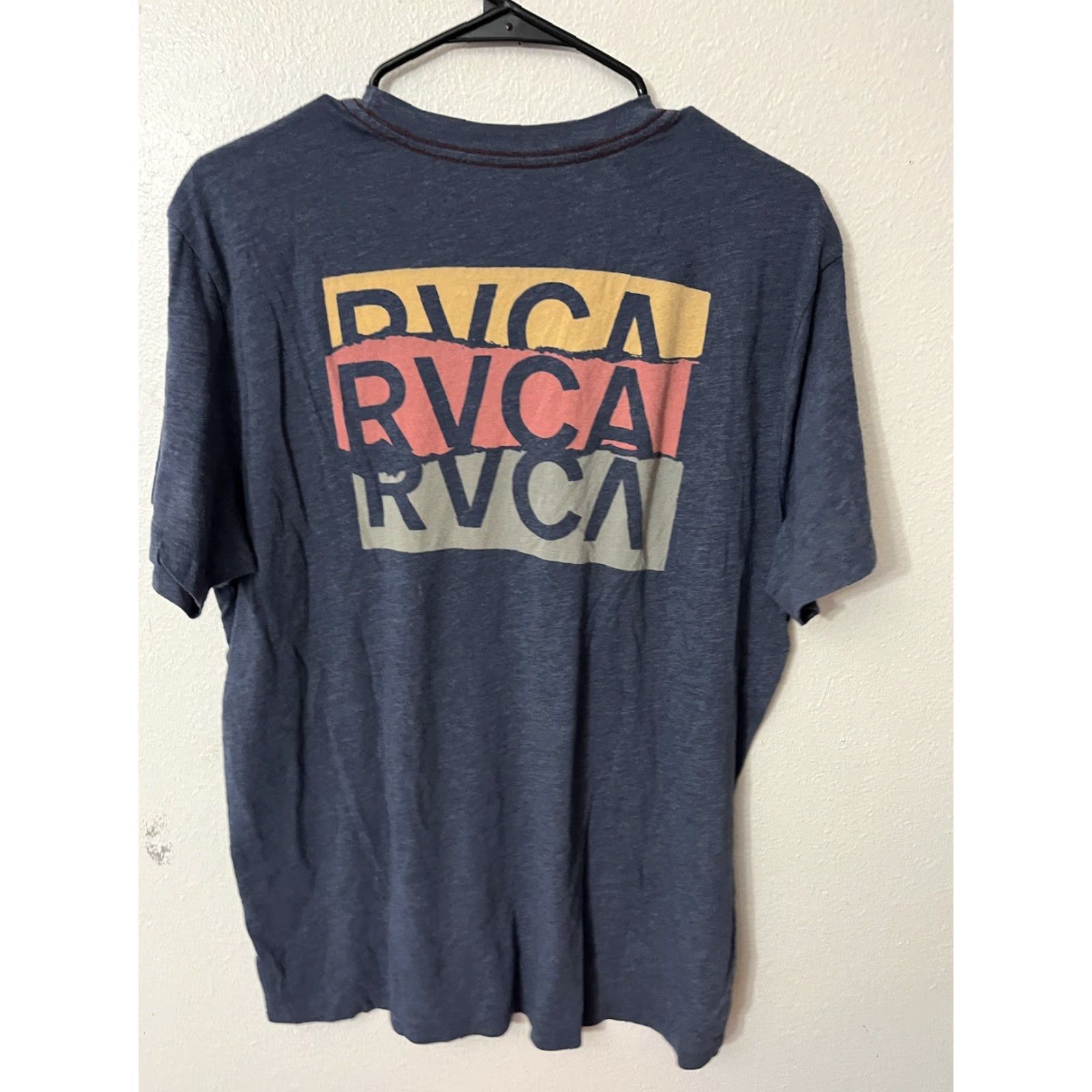 RVCA VINTAGE RVCA T-Shirt Men Large Short Sleeve Tee Blue Short Sleeve Vintage Dye Clothing Size US L / EU 52-54 / 3 - 2 Thumbnail