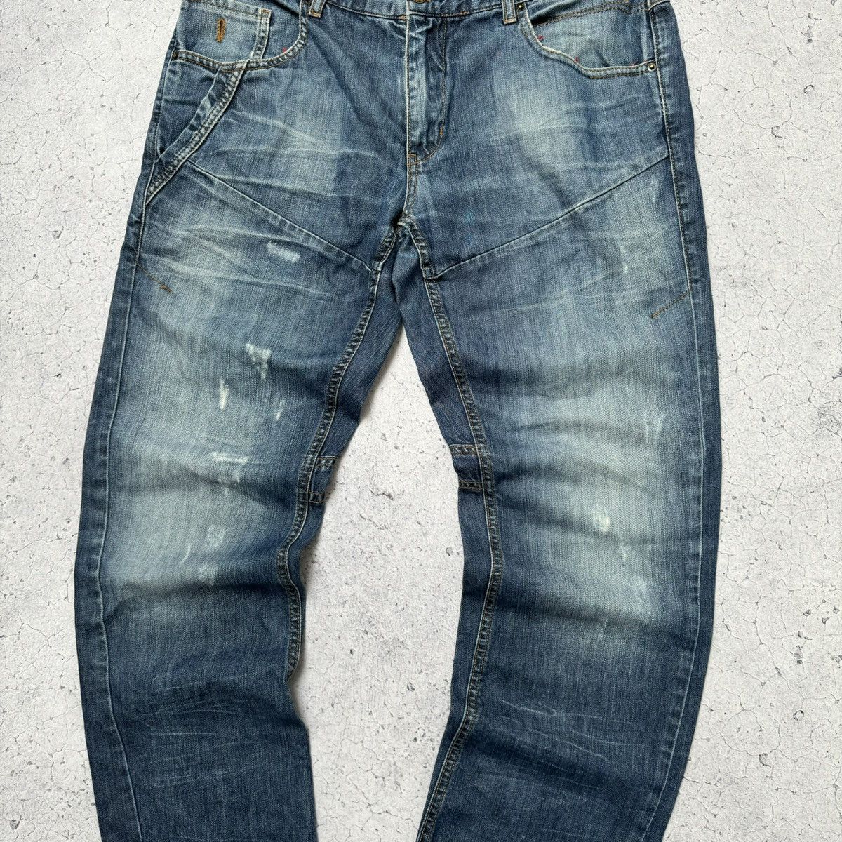 Japanese Brand × Neighborhood × Vintage Neighborhood Faded Japanese Denim Distressed Jeans Size US 34 / EU 50 - 4 Thumbnail