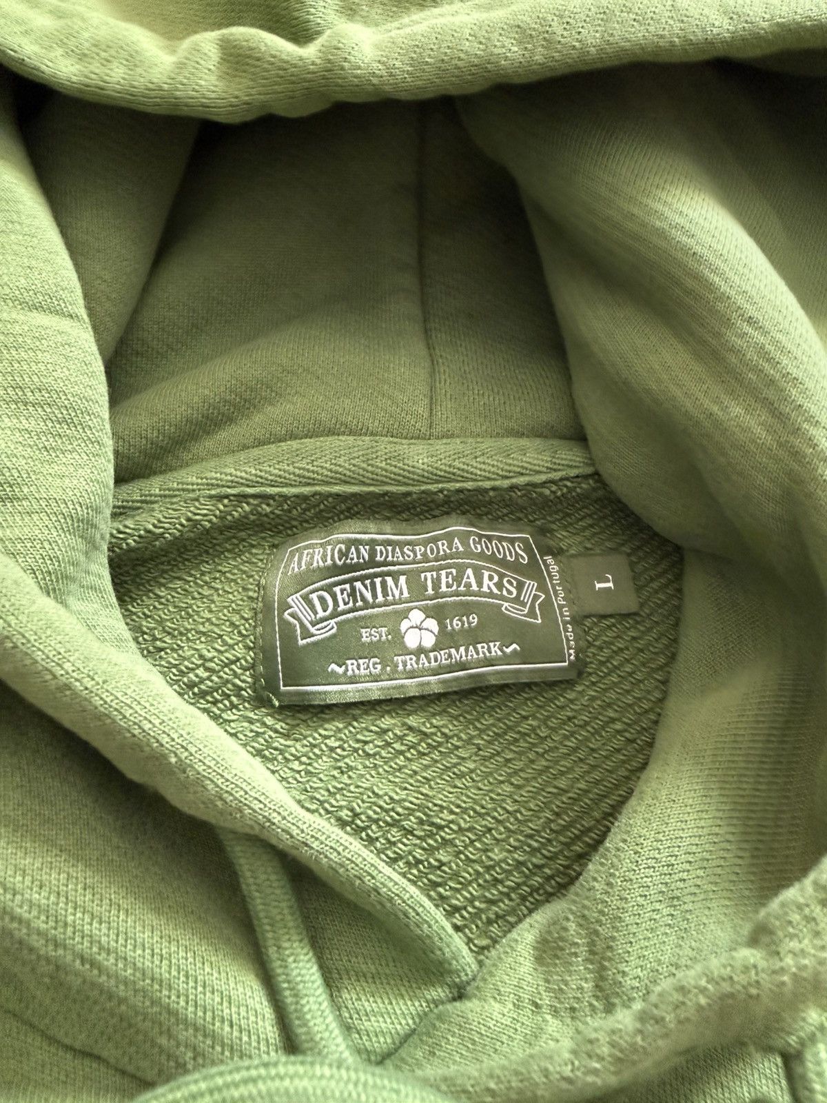 DENIM TEARS Denim Tears Cut Logo Hoodie Green Large Size US L / EU 52-54 / 3 - 7 Thumbnail