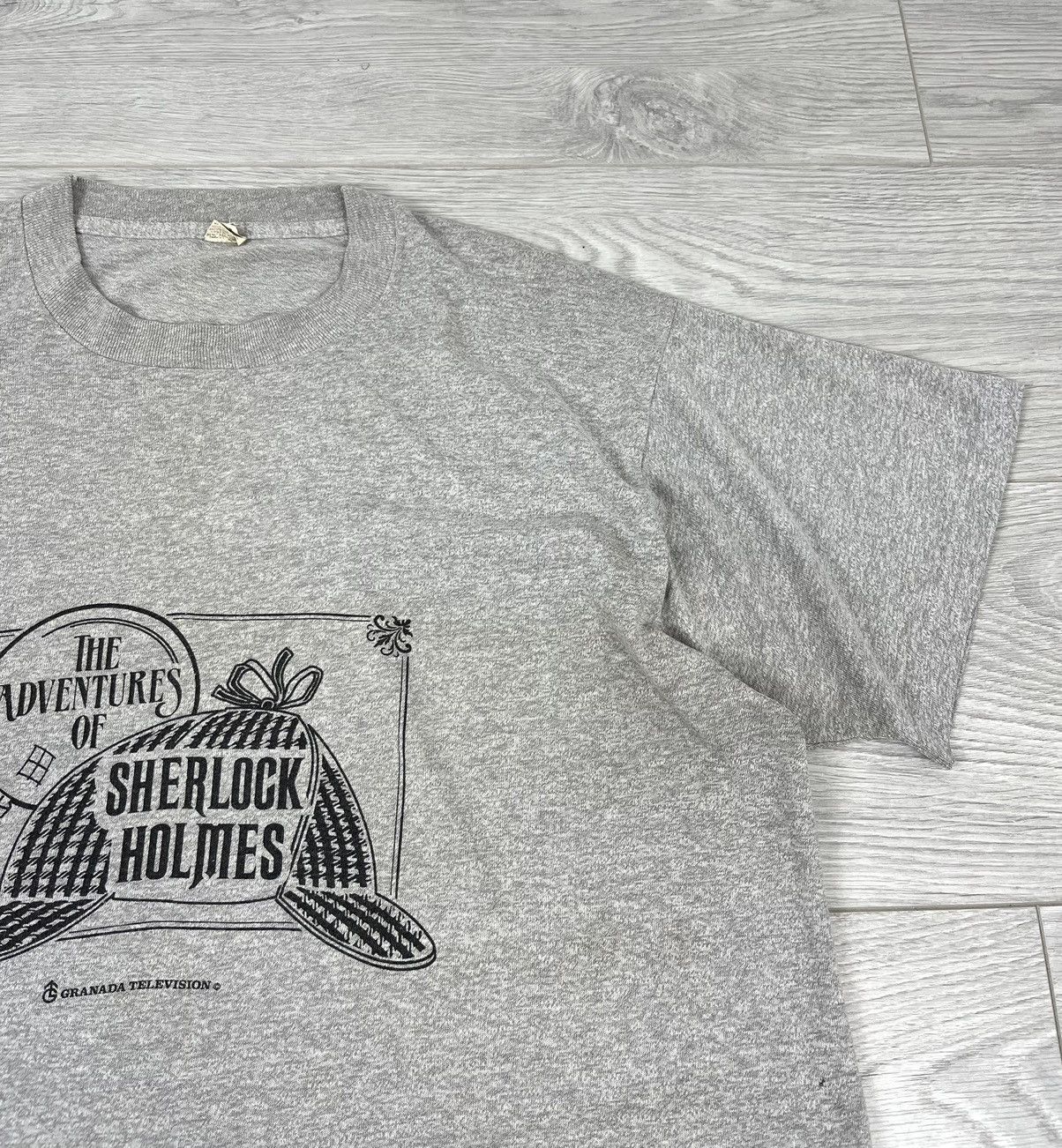 Vintage The Adventures Of Sherlock Holmes Vintage 90s T Shirt Size US L / EU 52-54 / 3 - 5 Thumbnail
