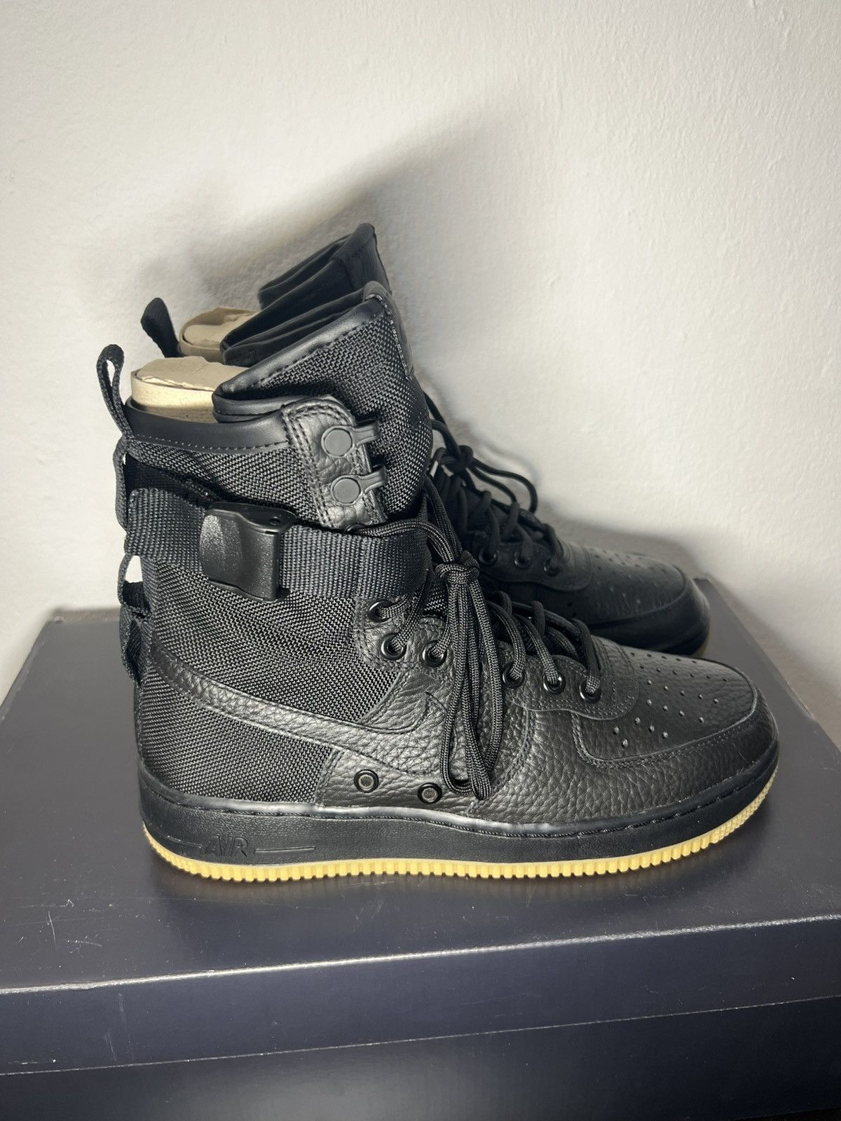 Nike Nike SF AF1 High Black Gum- with bag - Size 40.5 - NEW Size US 7.5 / EU 40-41 - 2 Thumbnail
