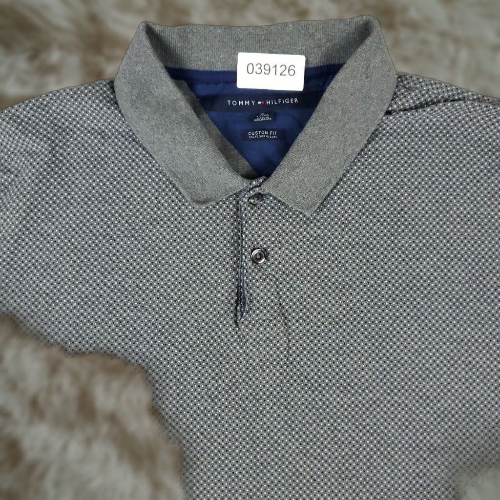 Tommy Hilfiger Tommy Hilfiger Shirt Mens XL Gray Polo Cotton Size US XL / EU 56 / 4 - 1 Thumbnail