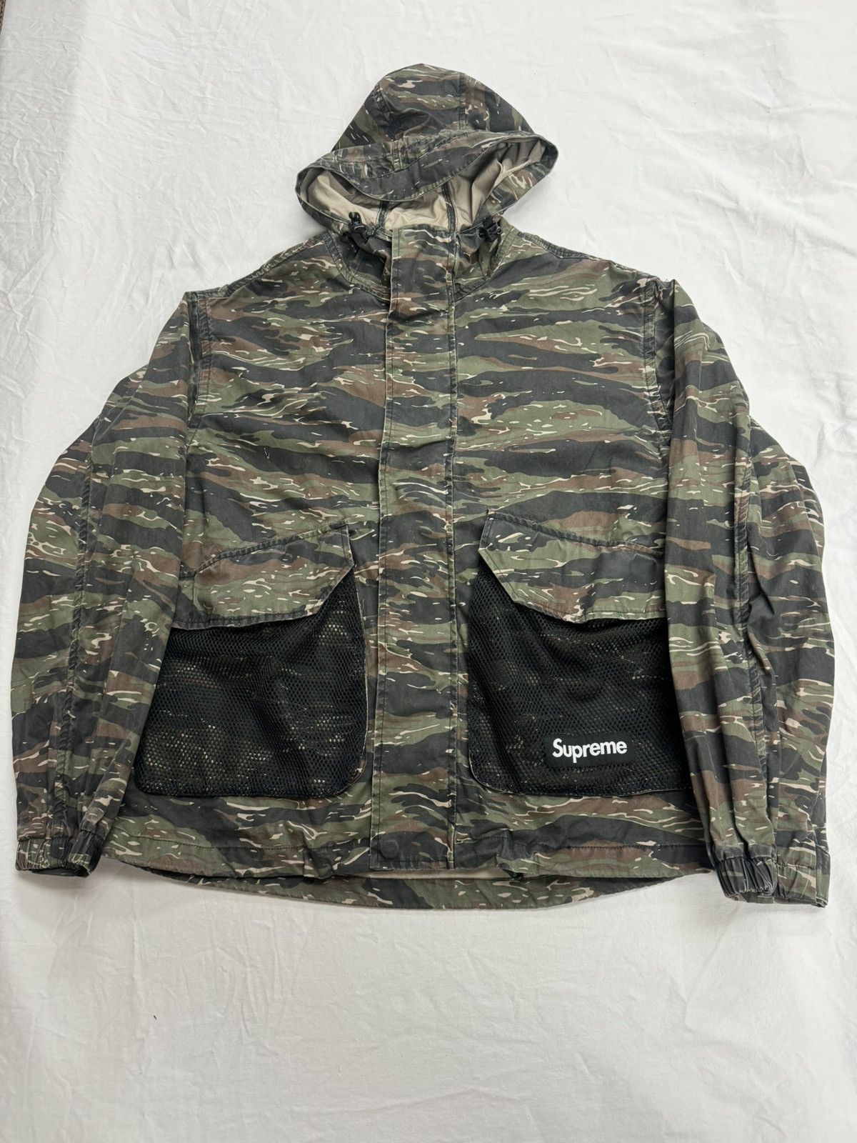 Supreme Mesh Pocket Cargo Jacket Camo