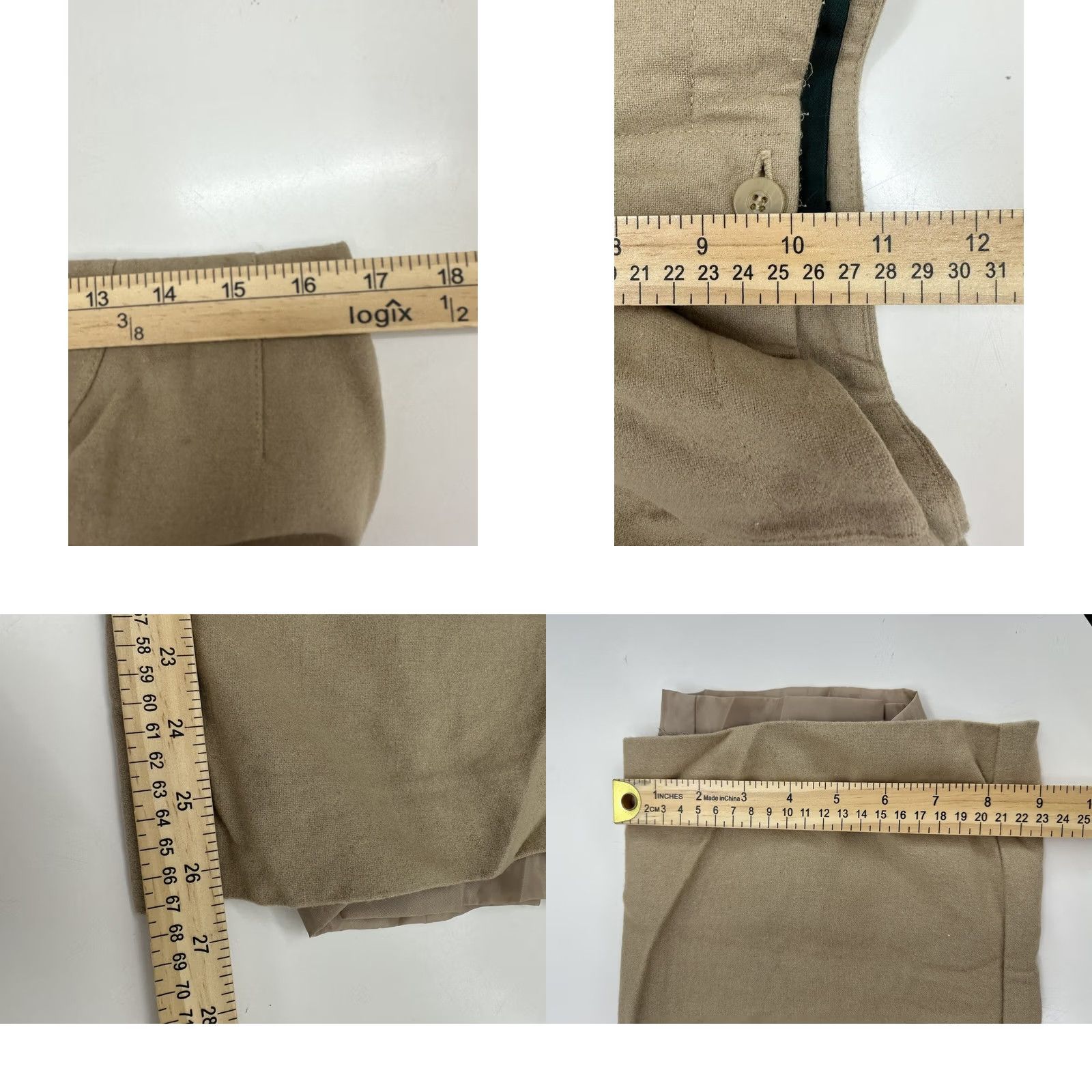 Vintage Vintage Harve Benard Pants Womens Size 14 Brown Wool Blend Dress Size 36" / US 14 / IT 50 - 8 Thumbnail