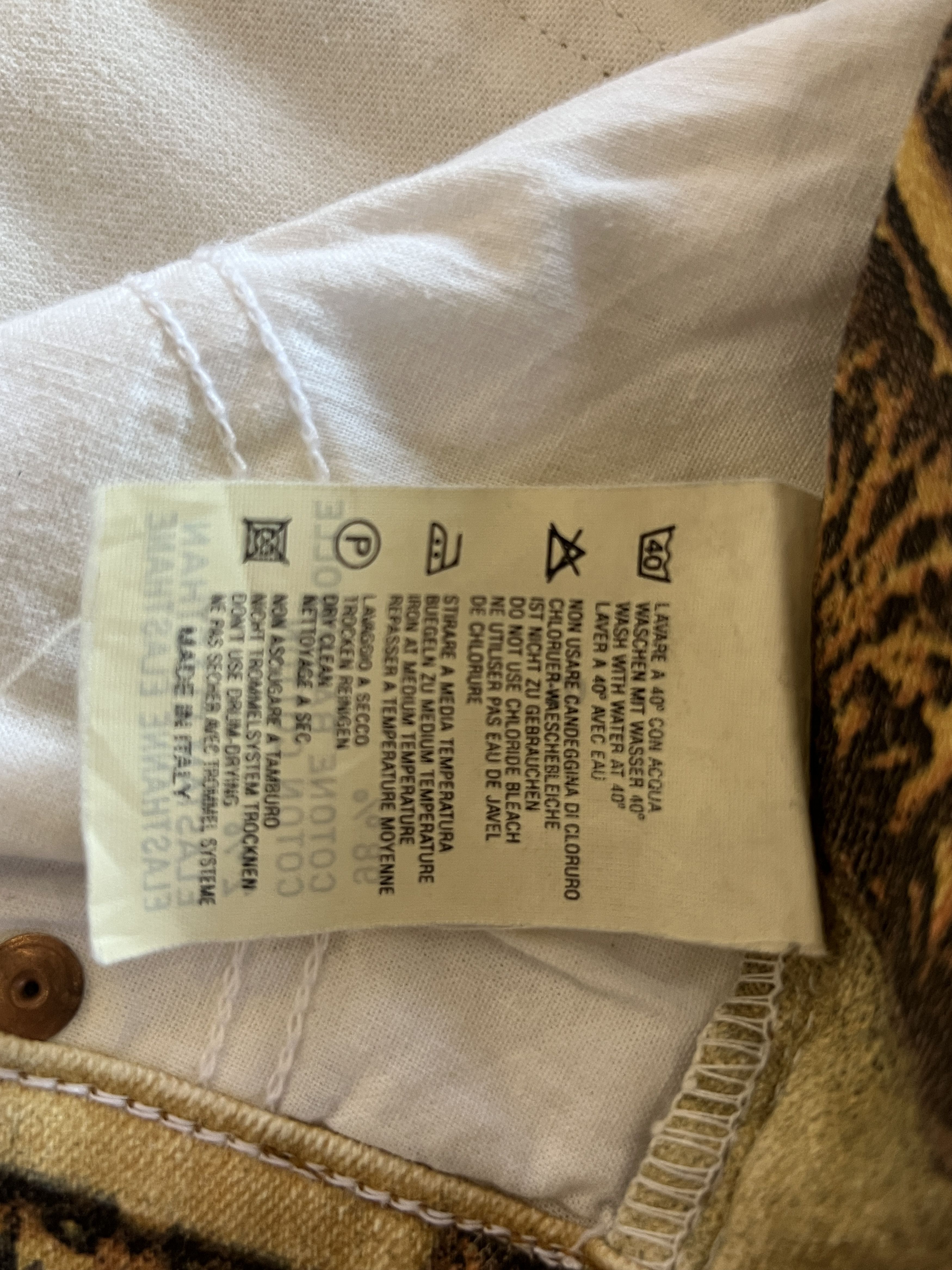 Roberto Cavalli ROBERTO CAVALLI RUNWAY FW1994 RENAISSANCE JEANS Size US 29 - 9 Thumbnail