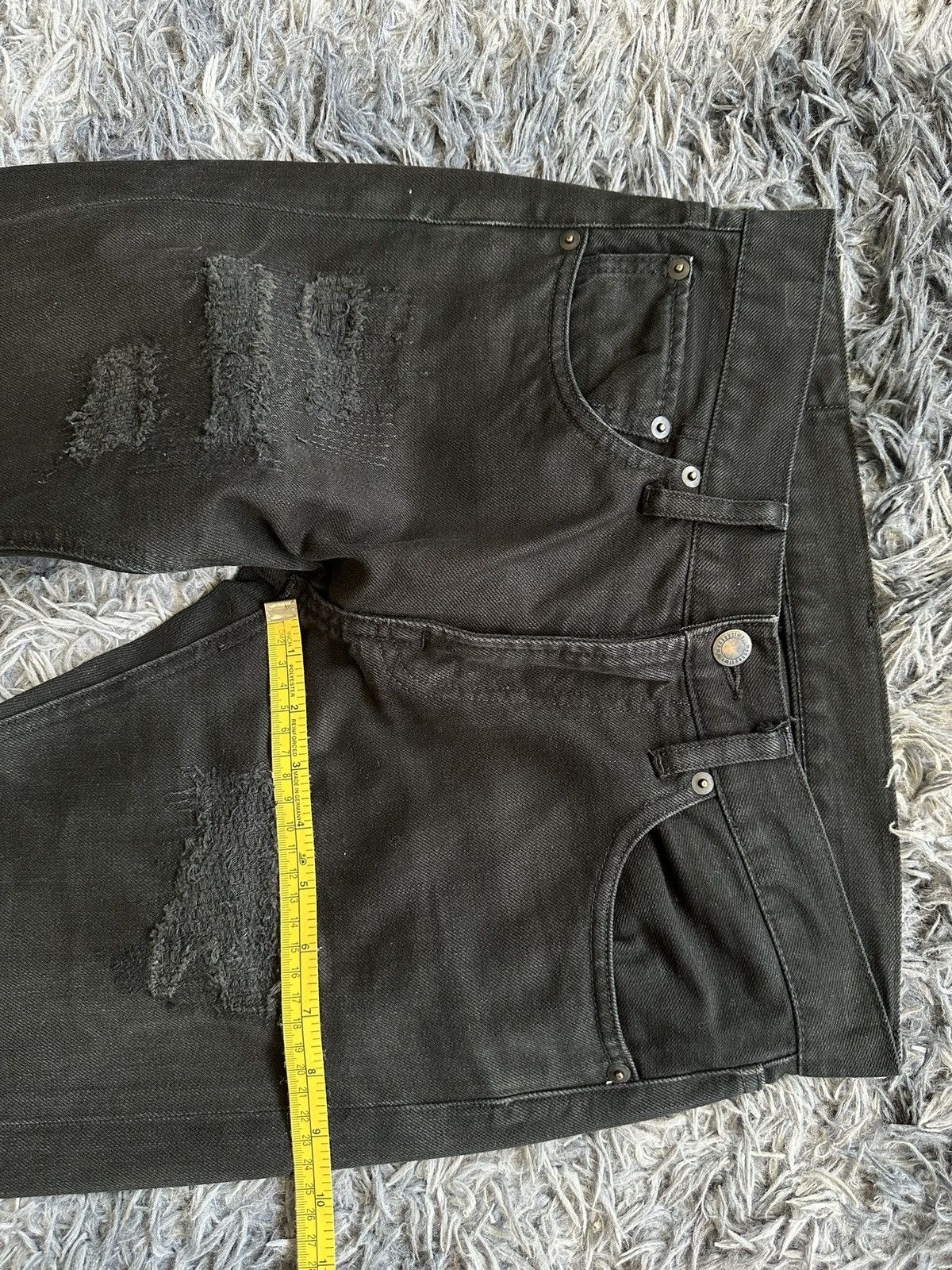 monkey time 00's Monkey time j-rock boro denim jeans Size US 29 - 12 Thumbnail