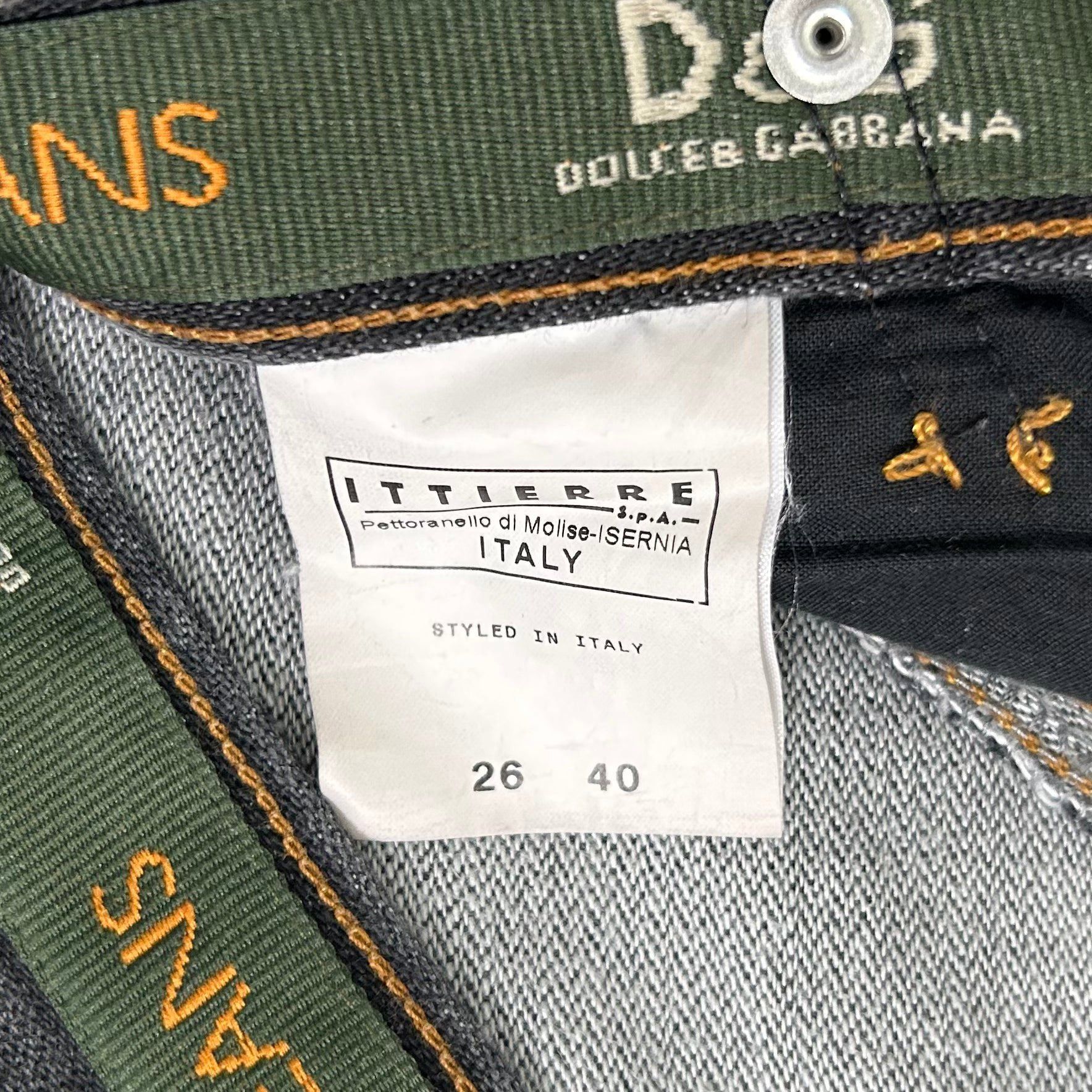 Dolce & Gabbana Dolce & Gabbana Asymmetric Pocket Denim Pants Size US 26 / EU 42 - 6 Thumbnail