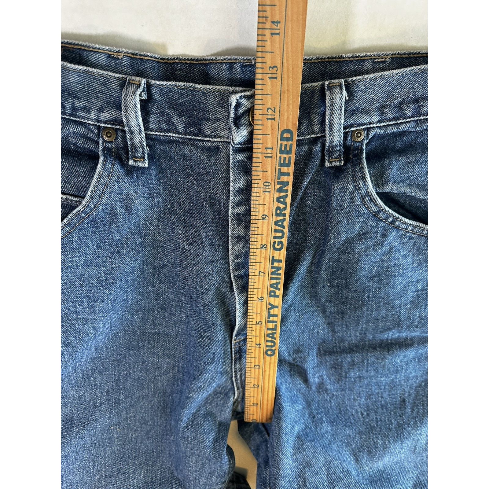 Wrangler Wrangler Rugged Wear Denim Blue Jeans 36x34 Straight Western Size US 36 / EU 52 - 9 Thumbnail