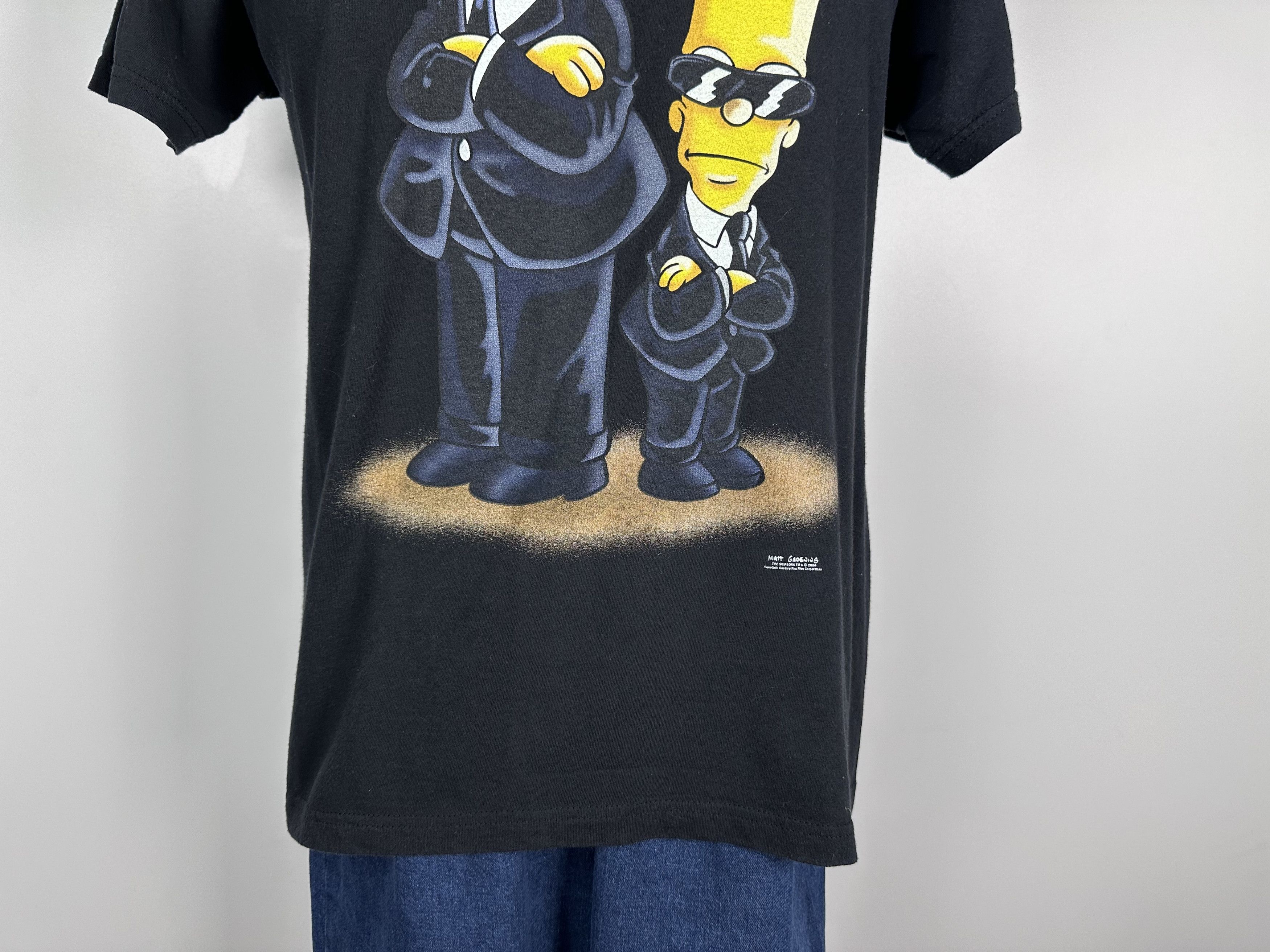 The Simpsons × Vintage The Simpsons Men in Black 2000 Vintage Black T-shirt Size L Size US L / EU 52-54 / 3 - 3 Thumbnail