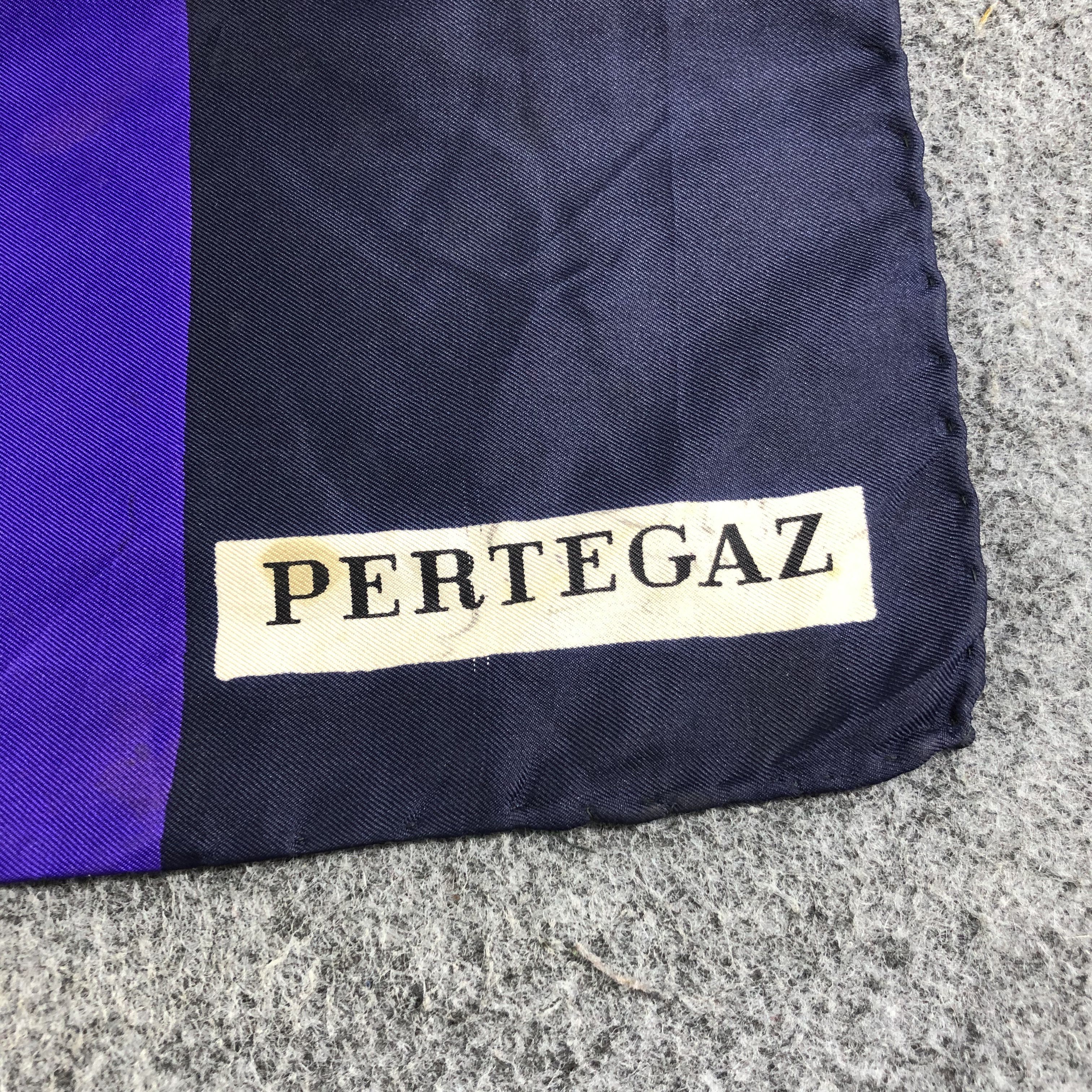 Vintage Pertegaz Luxury Design Hand Rolled Silk Scarf M451 Size ONE SIZE - 3 Thumbnail