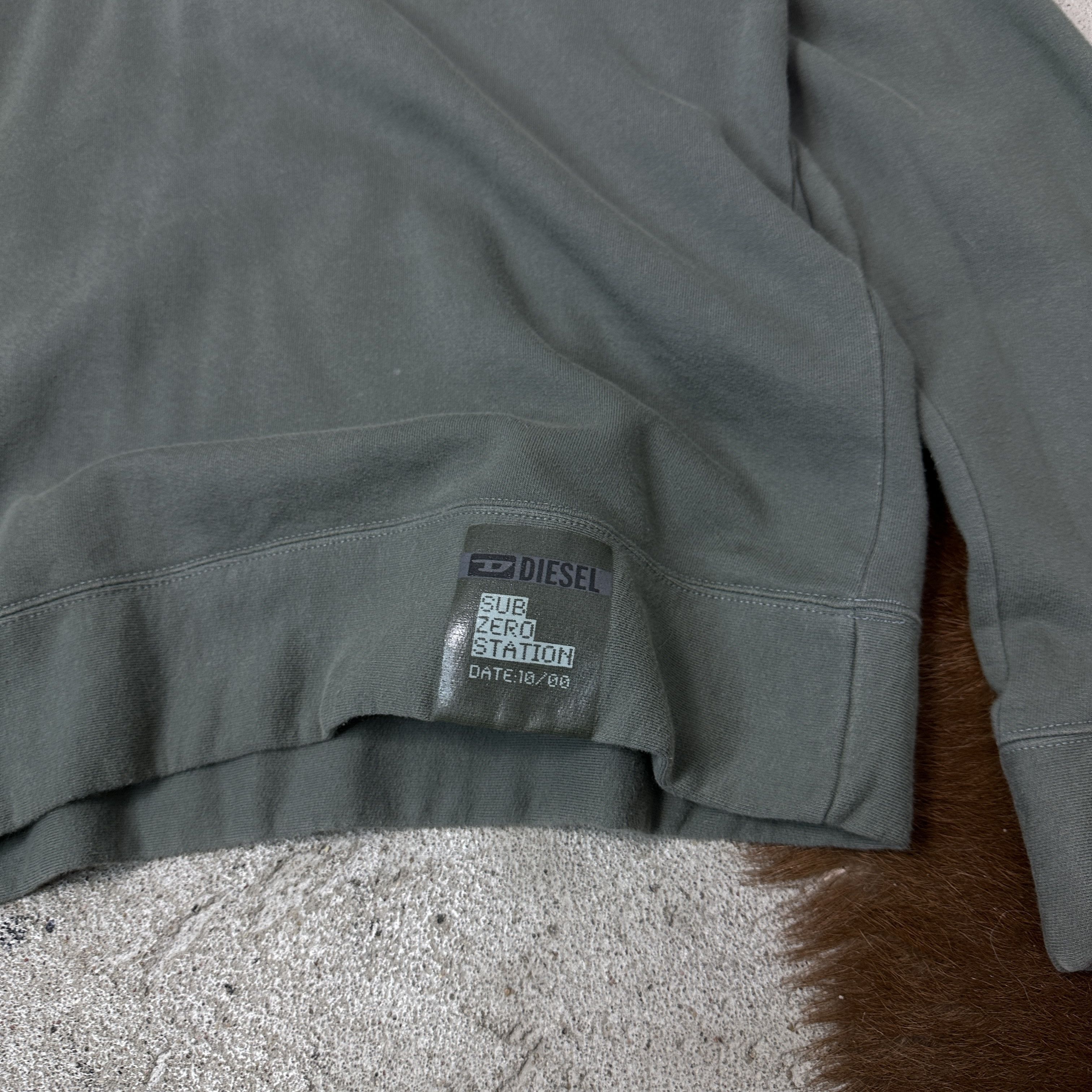 Diesel Vintage Streetwear Oversize Diesel Sub Zero Hoodie 00s Size US XL / EU 56 / 4 - 4 Thumbnail