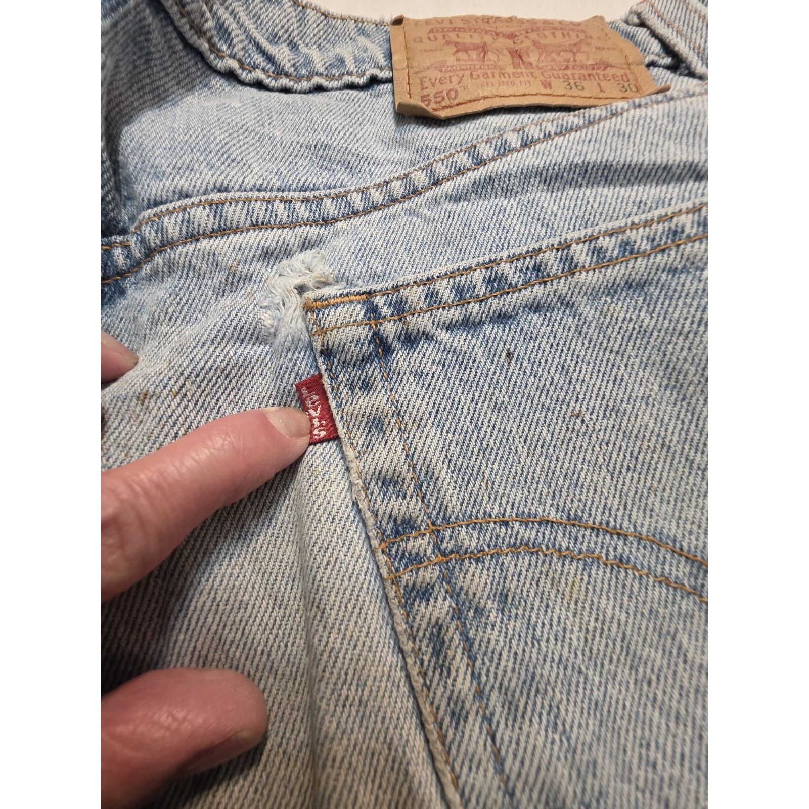 Levi's Levis Men's 550 36x30 Relaxed Fit Size US 36 / EU 52 - 1 Thumbnail