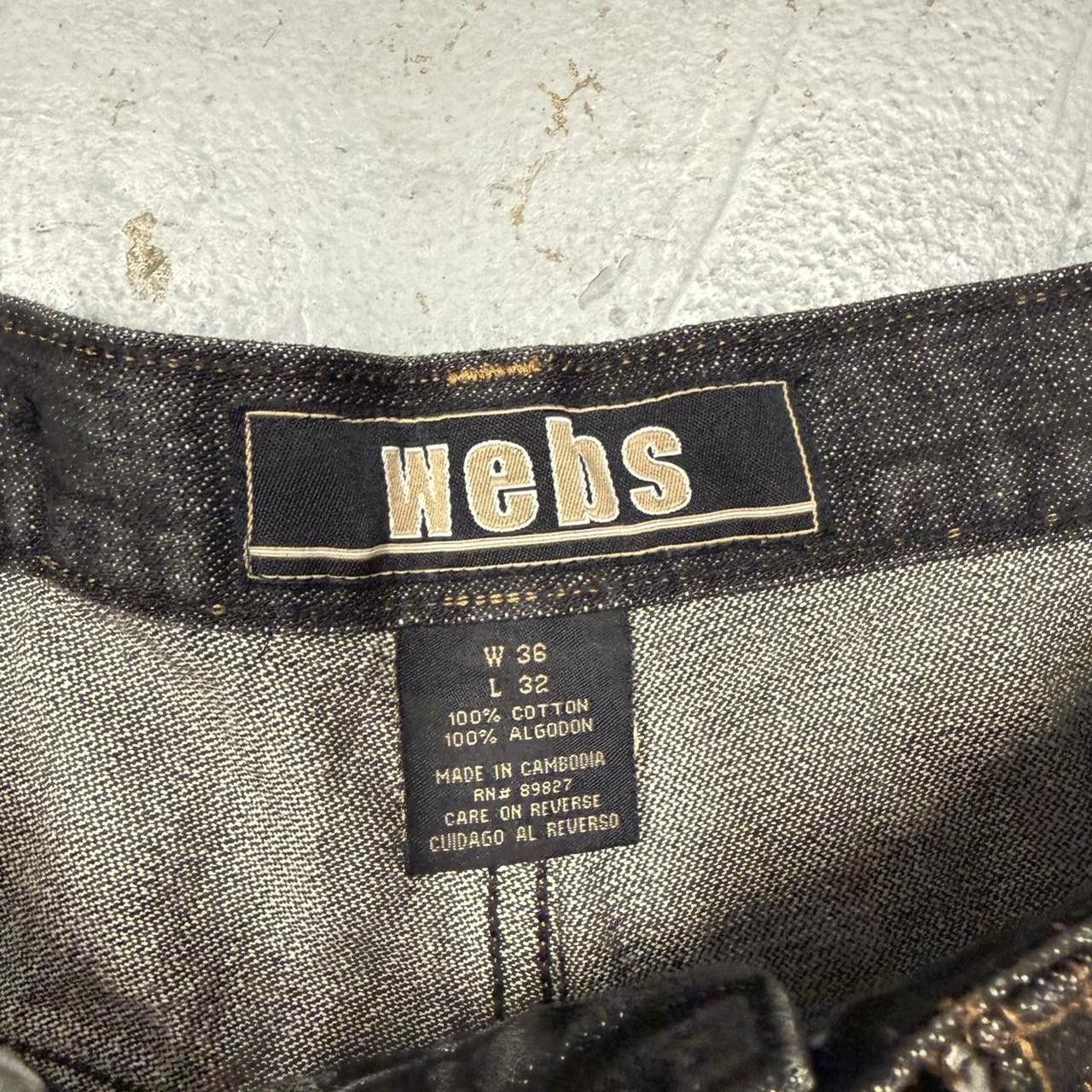 Southpole Webs Black Gradient Double Knee Denim Y2K Jeans 34 x 31 Size US 34 / EU 50 - 3 Thumbnail