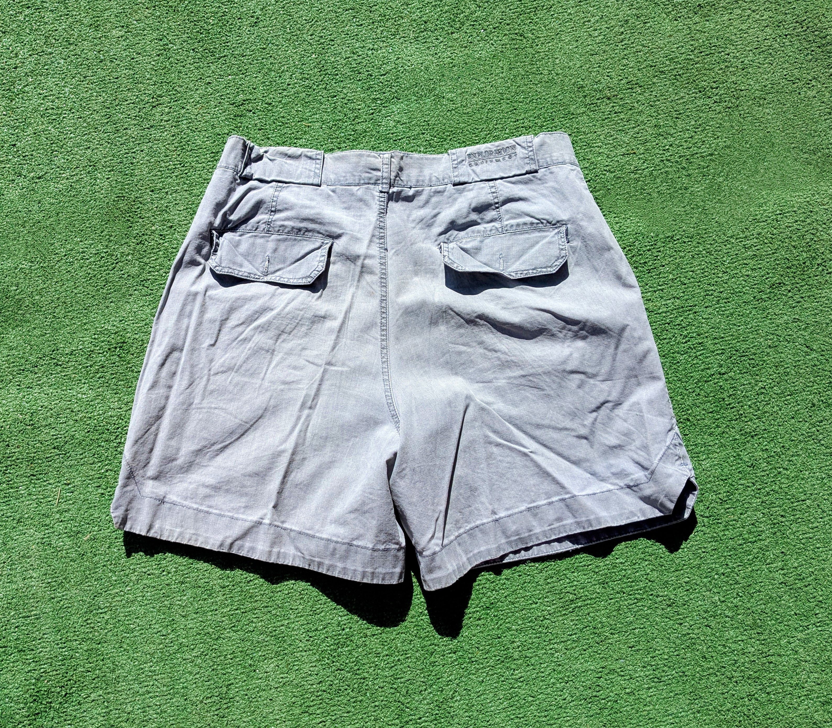 Designer Explorer Cargo Shorts Grey Camping Hiking Adventure Leisure Size US 33 - 2 Thumbnail