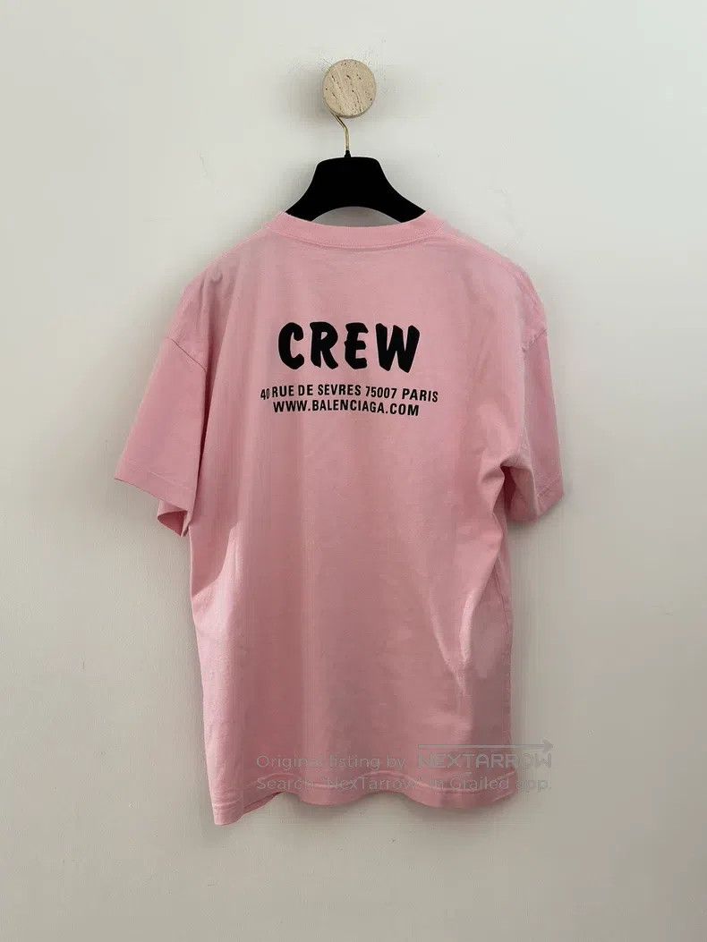 Balenciaga Balenciaga Crew pink round neck short-sleeve Size US M / EU 48-50 / 2 - 2 Thumbnail