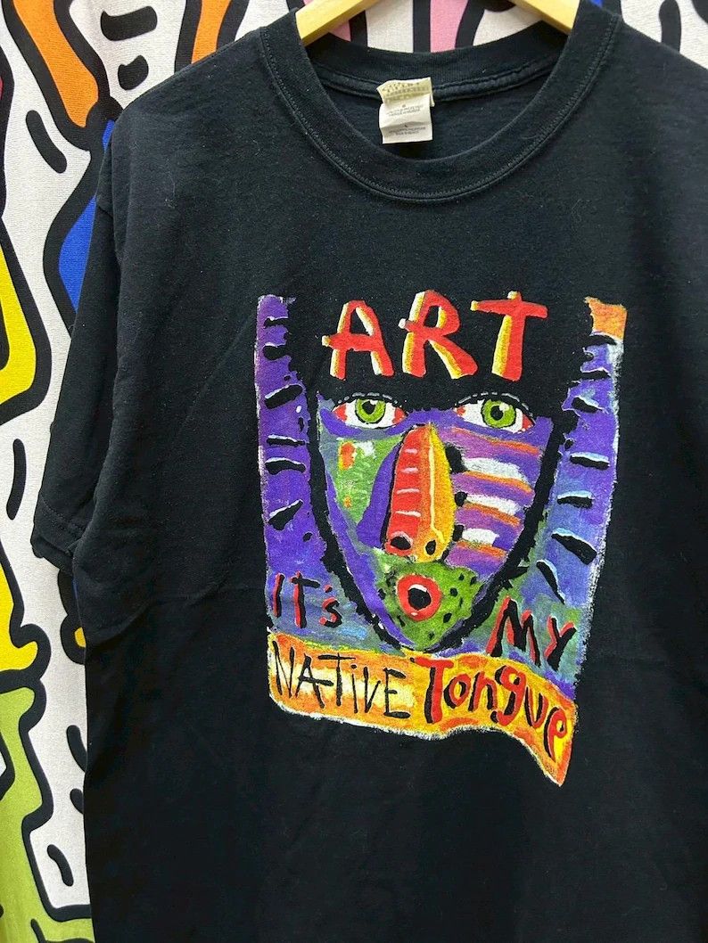 Vintage Vintage 90s Fred Babb Art tshirt size L Size US L / EU 52-54 / 3 - 1 Thumbnail